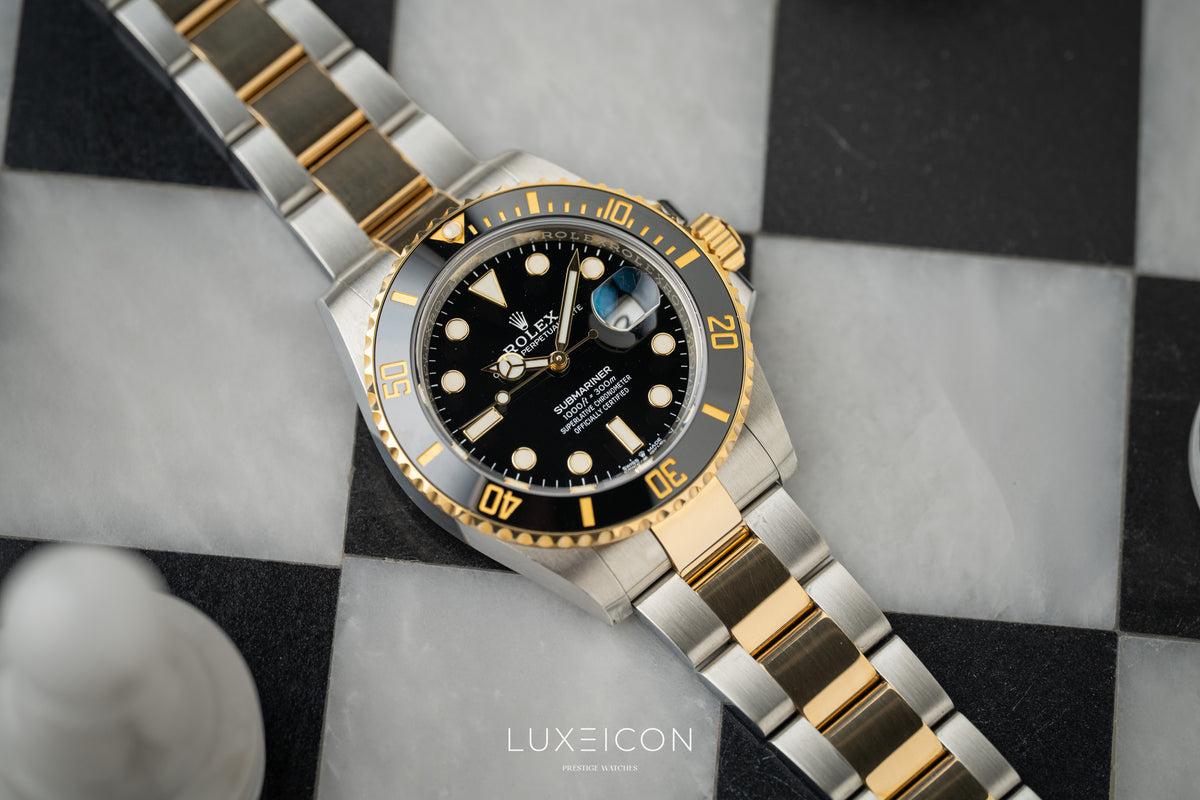 Rolex Submariner Date 41mm Black Dial 18ct Gold Steel 126613LN 2021