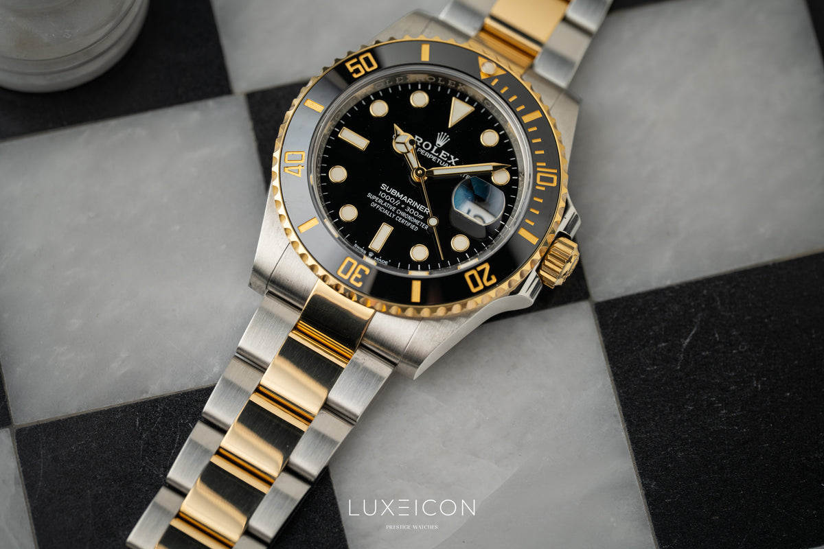 Rolex Submariner Date 41mm Black Dial 18ct Gold Steel 126613LN 2021