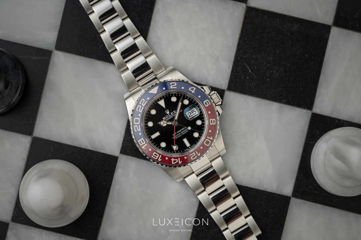 Rolex GMT-Master II 40mm PEPSI Red Blue Stainless Steel Oyster 2022
