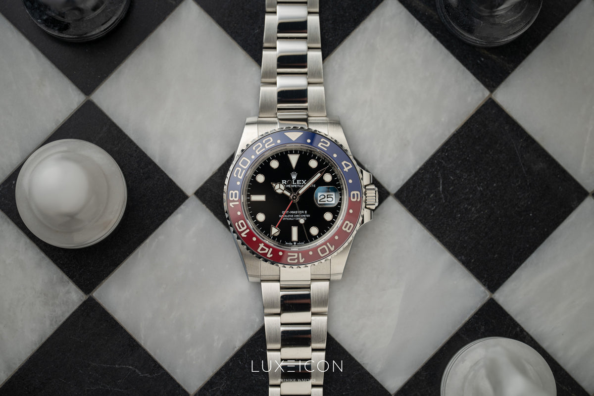 Rolex GMT-Master II 40mm PEPSI Red Blue Stainless Steel Oyster 2022