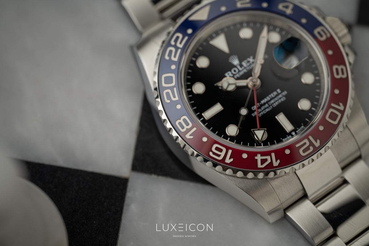 Rolex GMT-Master II 40mm PEPSI Red Blue Stainless Steel Oyster 2022
