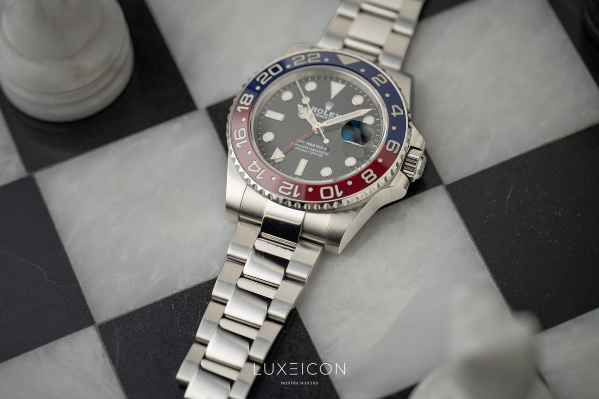 Rolex GMT-Master II 40mm PEPSI Red Blue Stainless Steel Oyster 2022