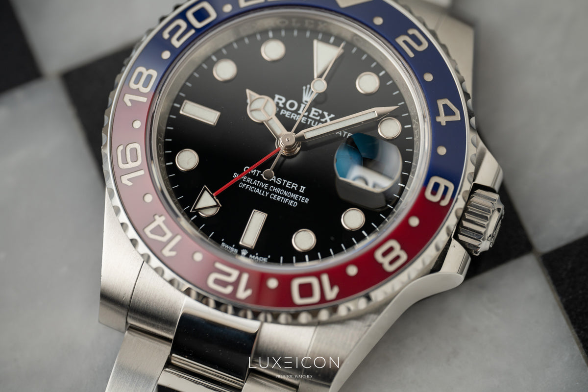 Rolex GMT-Master II 40mm PEPSI Red Blue Stainless Steel Oyster 2022