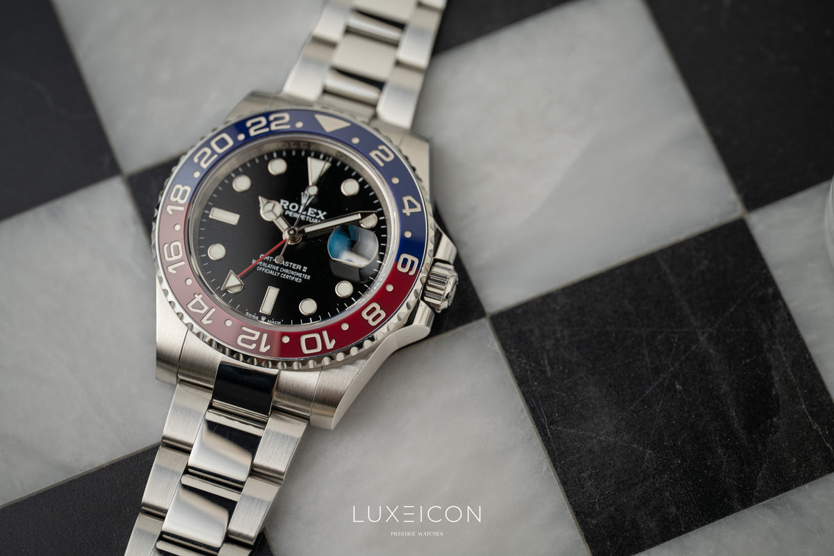 Rolex GMT-Master II 40mm PEPSI Red Blue Stainless Steel Oyster 2022