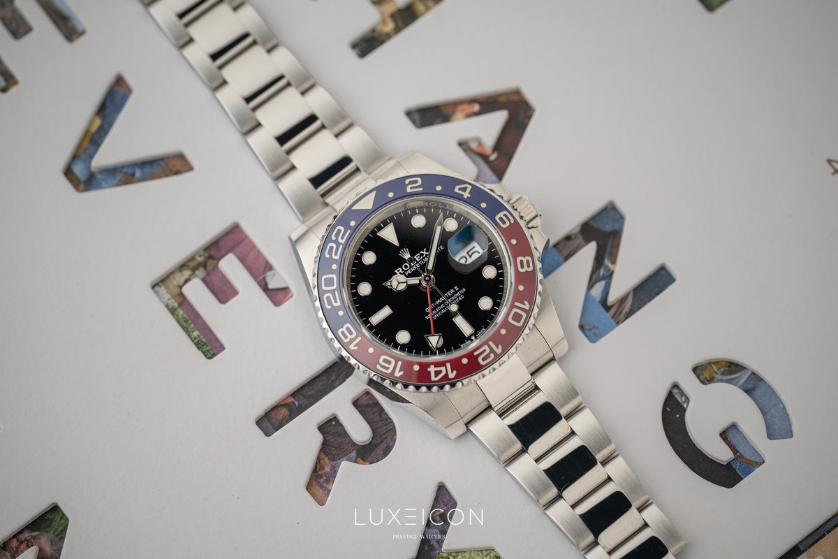 Rolex GMT-Master II 40mm PEPSI Red Blue Stainless Steel Oyster 2022