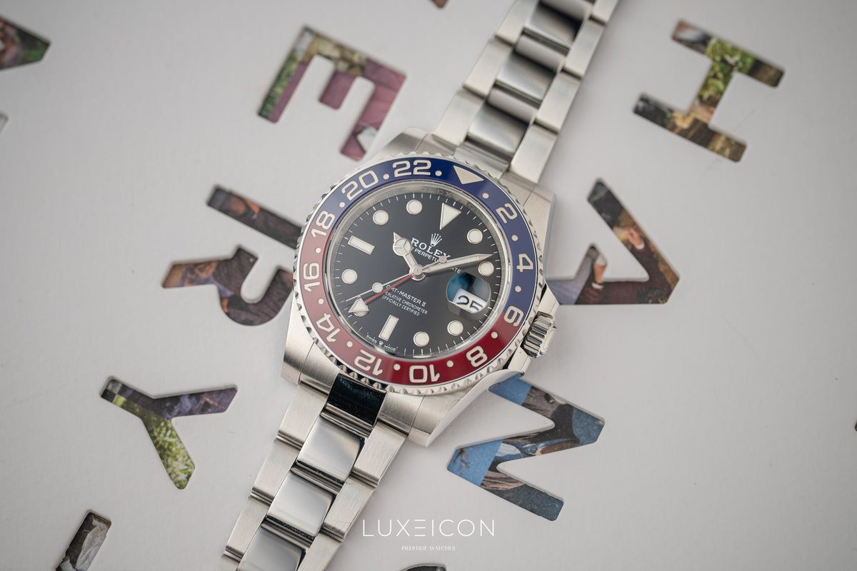 Rolex GMT-Master II 40mm PEPSI Red Blue Stainless Steel Oyster 2022