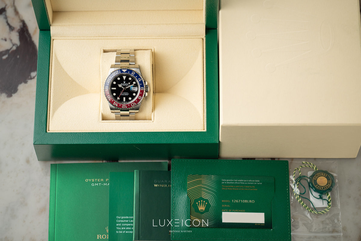 Rolex GMT-Master II 40mm PEPSI Red Blue Stainless Steel Oyster 2022