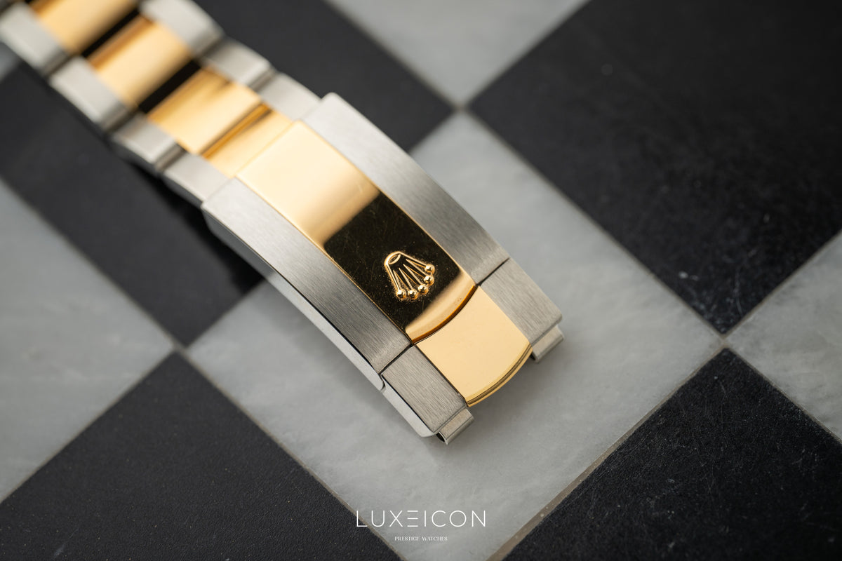 Rolex Sky Dweller Stainless Steel Yellow Gold Two Tone Black Oyster 326933