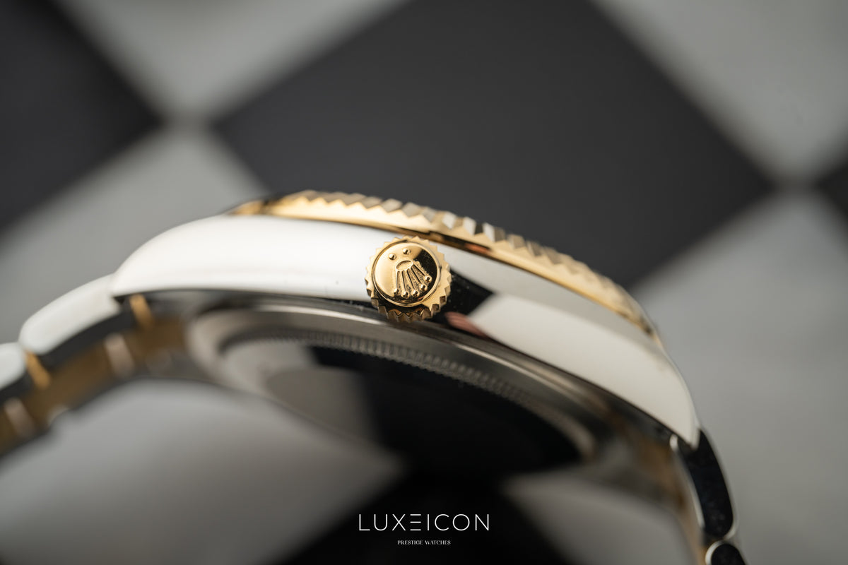 Rolex Sky Dweller Stainless Steel Yellow Gold Two Tone Black Oyster 326933