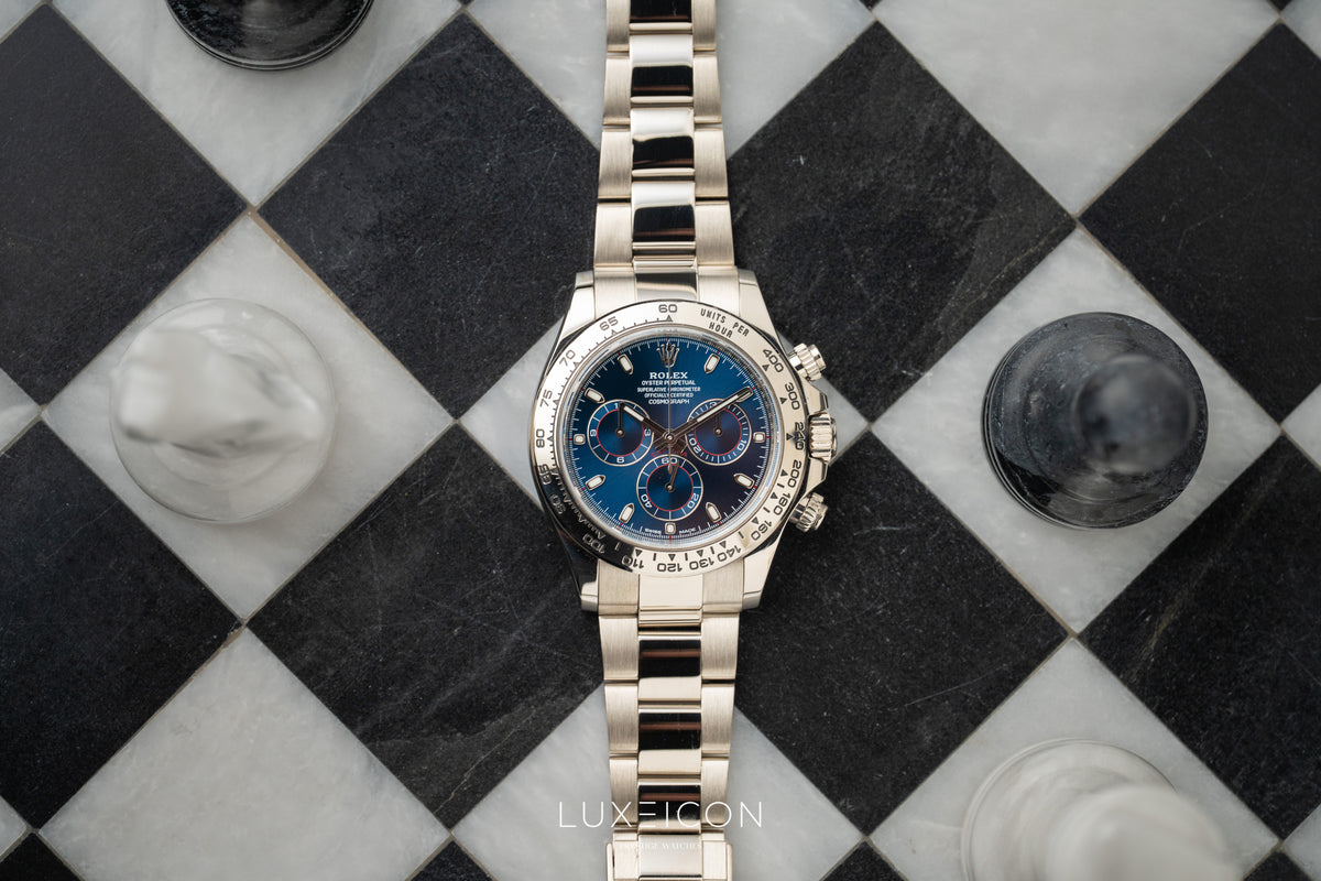Rolex Cosmograph Daytona White Gold Blue Dail 116509 2018