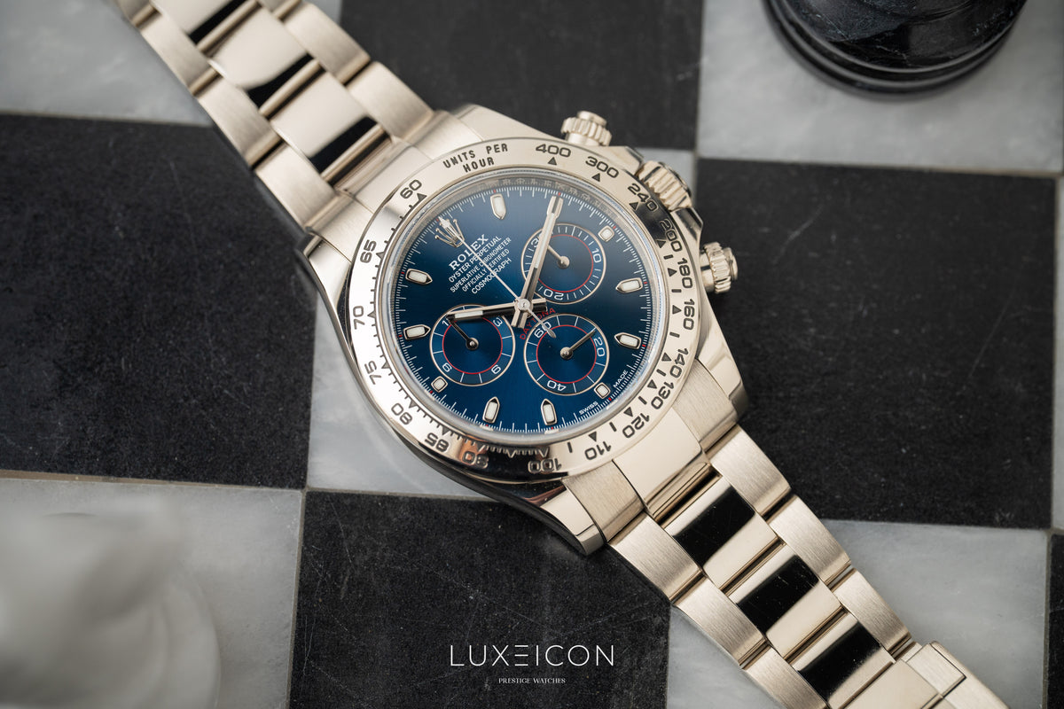 Rolex Cosmograph Daytona White Gold Blue Dail 116509 2018