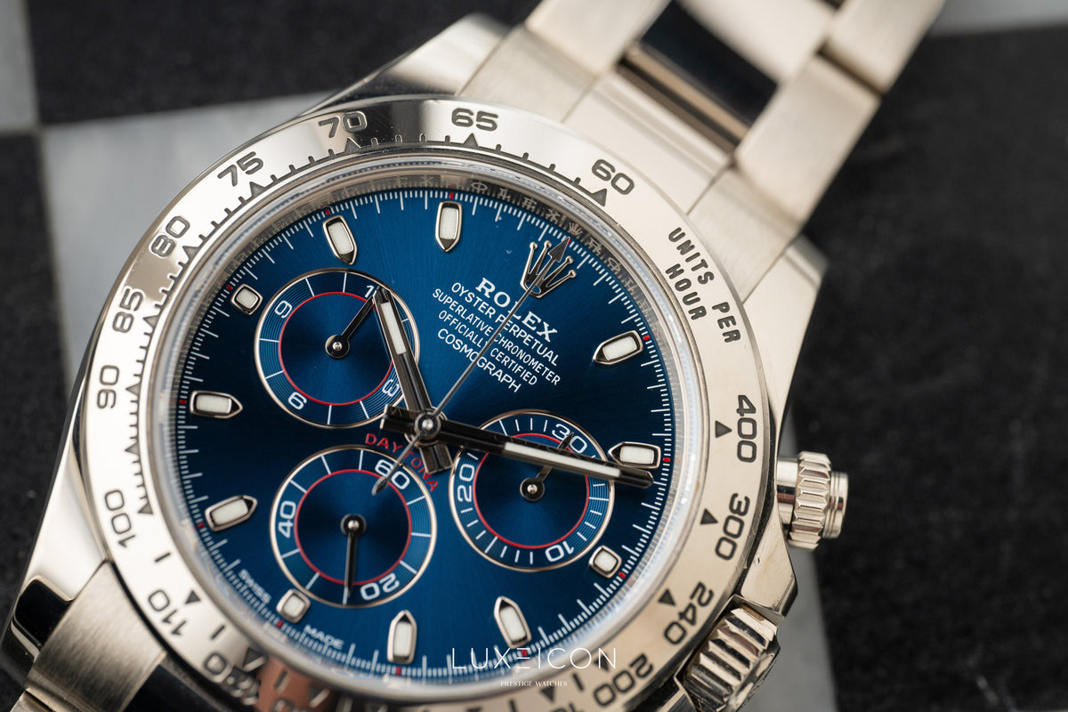 Rolex Cosmograph Daytona White Gold Blue Dail 116509 2018