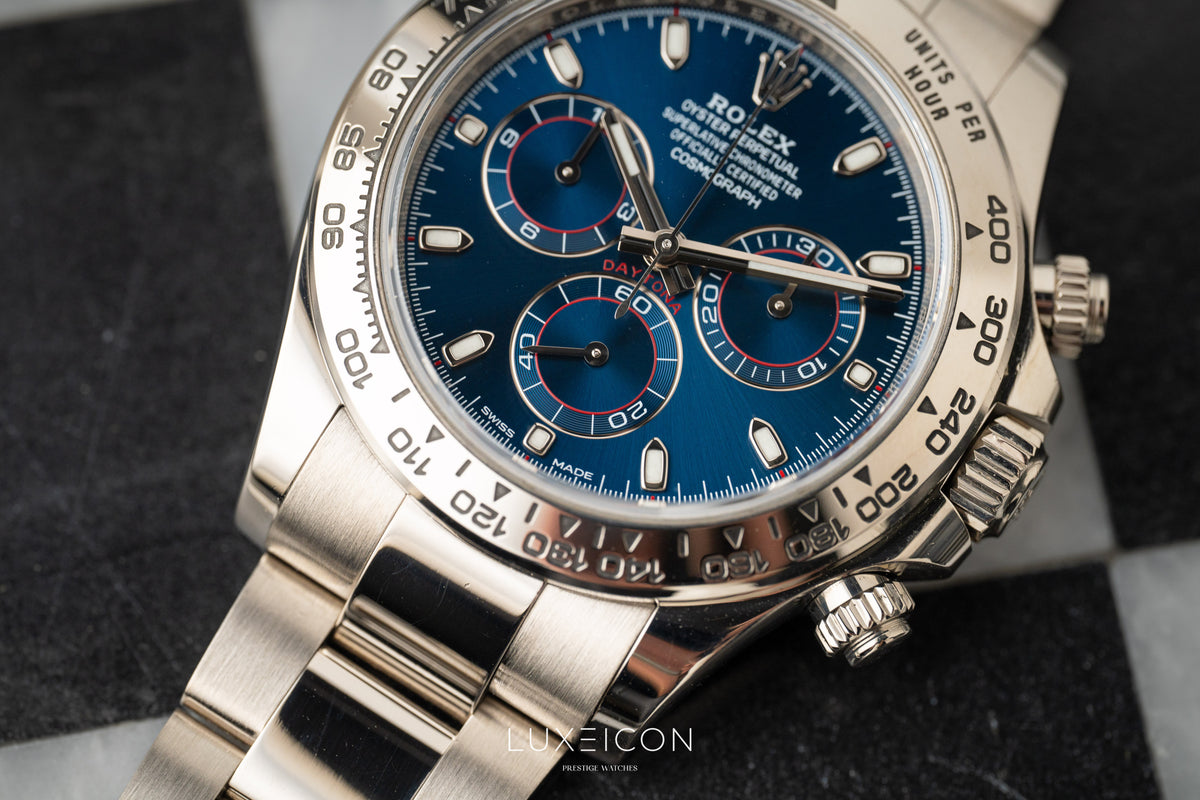 Rolex Cosmograph Daytona White Gold Blue Dail 116509 2018
