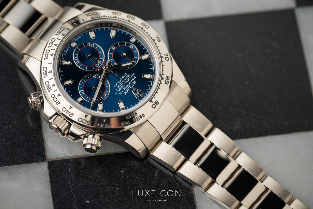 Rolex Cosmograph Daytona White Gold Blue Dail 116509 2018
