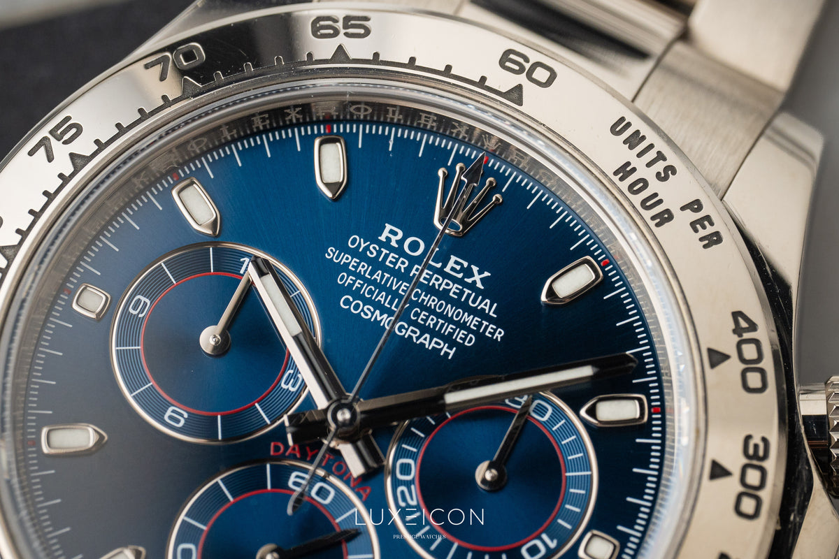 Rolex Cosmograph Daytona White Gold Blue Dail 116509 2018
