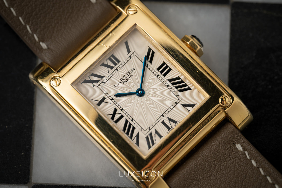 Cartier Collection Privée Paris Tank Yellow Gold Mechanical 2608F