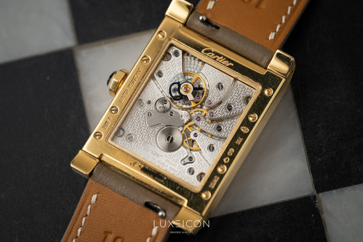 Cartier Collection Privée Paris Tank Yellow Gold Mechanical 2608F