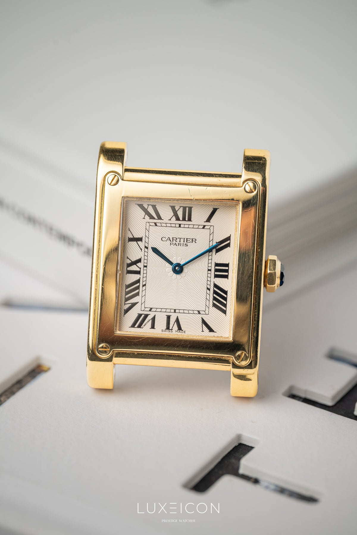 Cartier Collection Privée Paris Tank Yellow Gold Mechanical 2608F