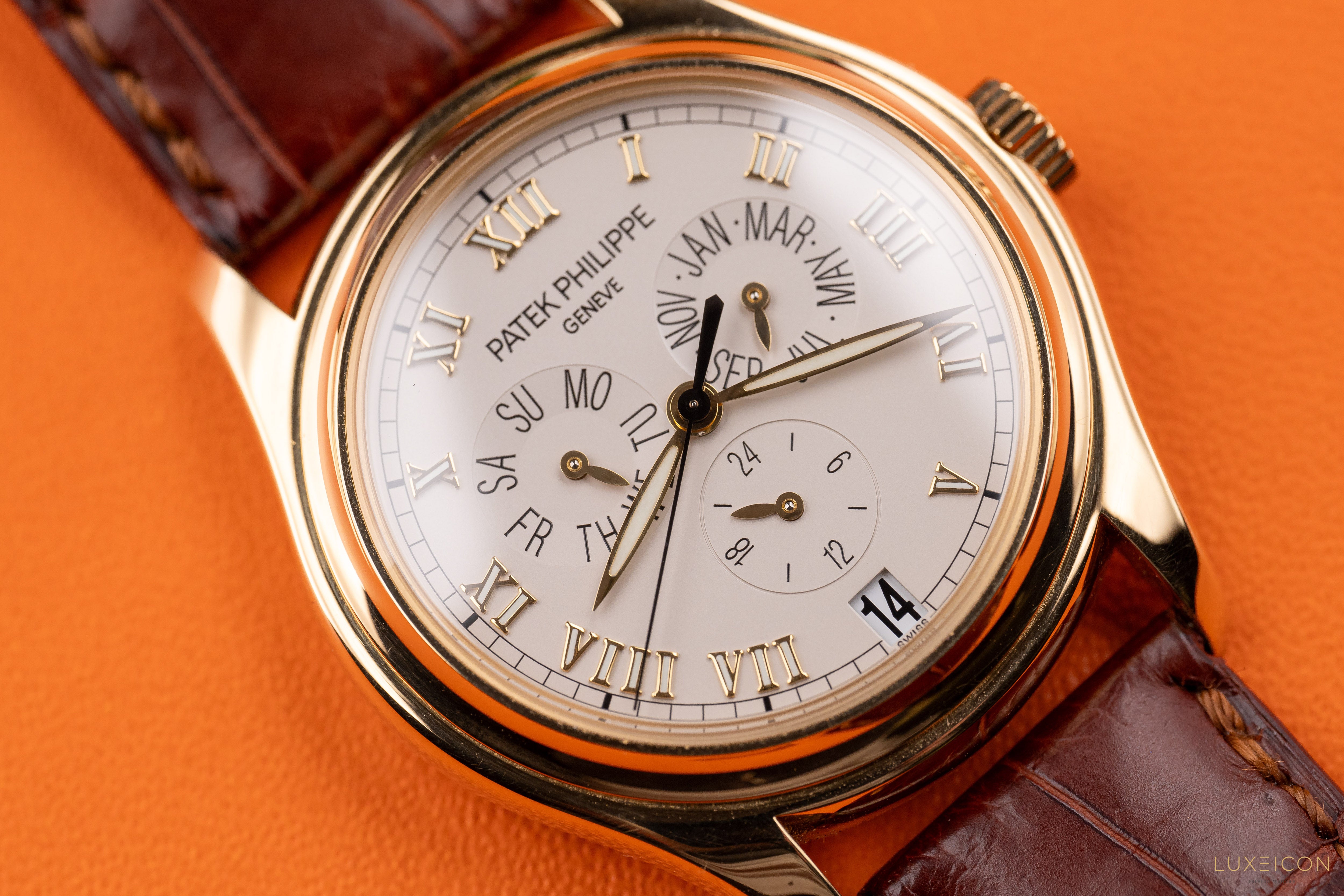 Patek Philippe Annual Calendar 5035J-001 37mm Ceramic Dial Yellow Gold 2004