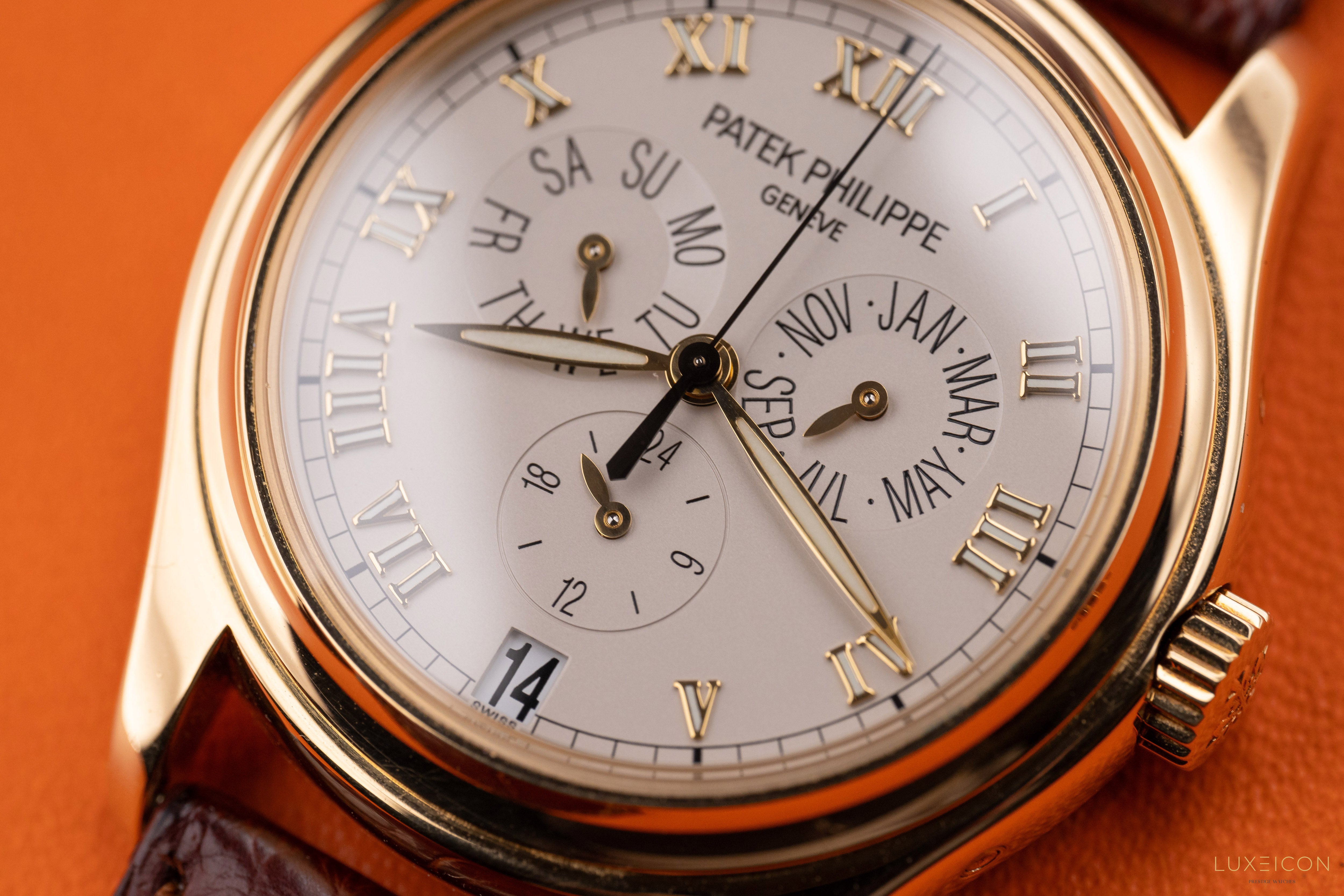 Patek Philippe Annual Calendar 5035J-001 37mm Ceramic Dial Yellow Gold 2004