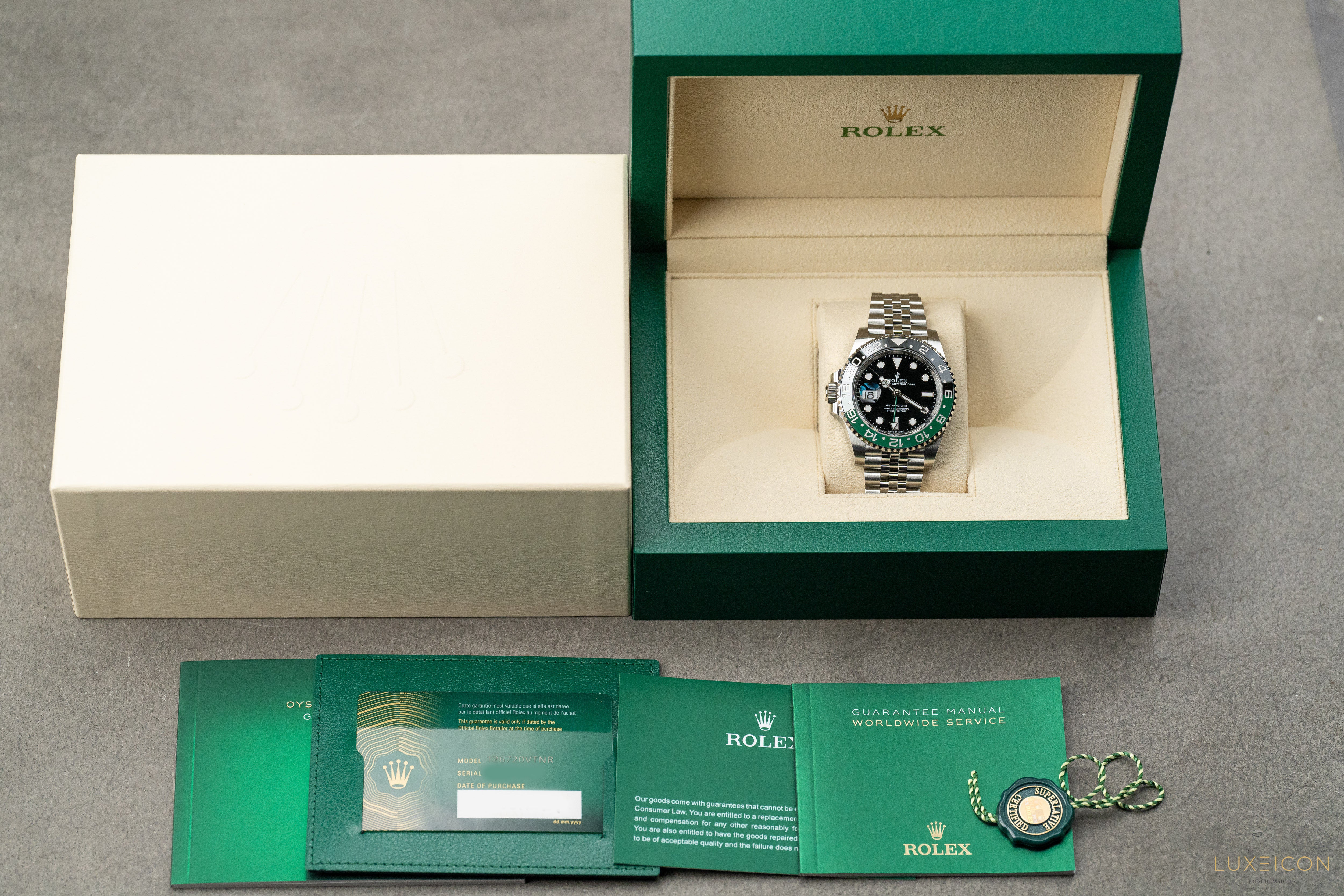 Rolex GMT-Master II Steel Sprite Lefty Jubilee 126720VTNR 2022