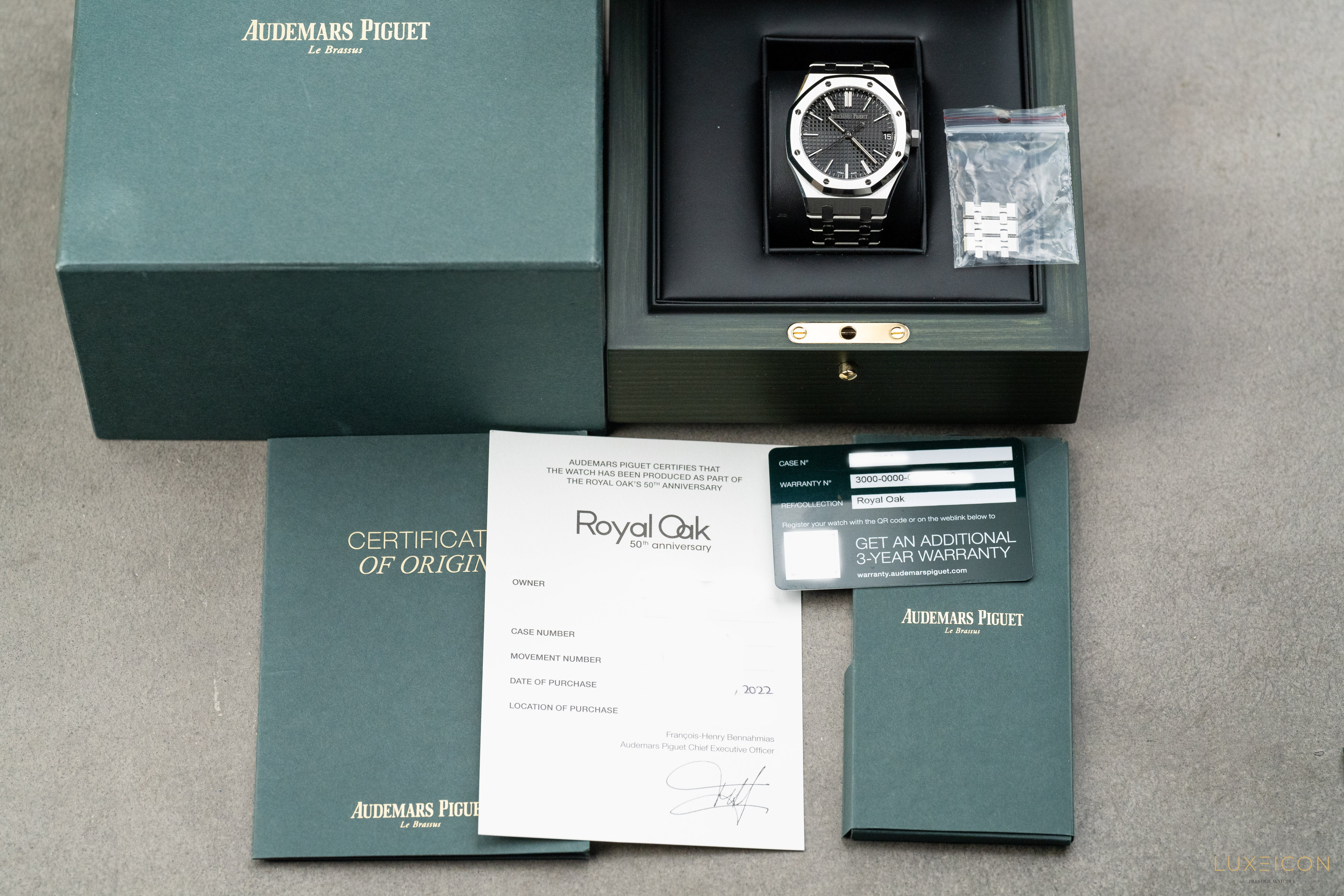 Audemars Piguet Royal Oak Selfwinding "50th Anniversary" Black Dial 15510ST