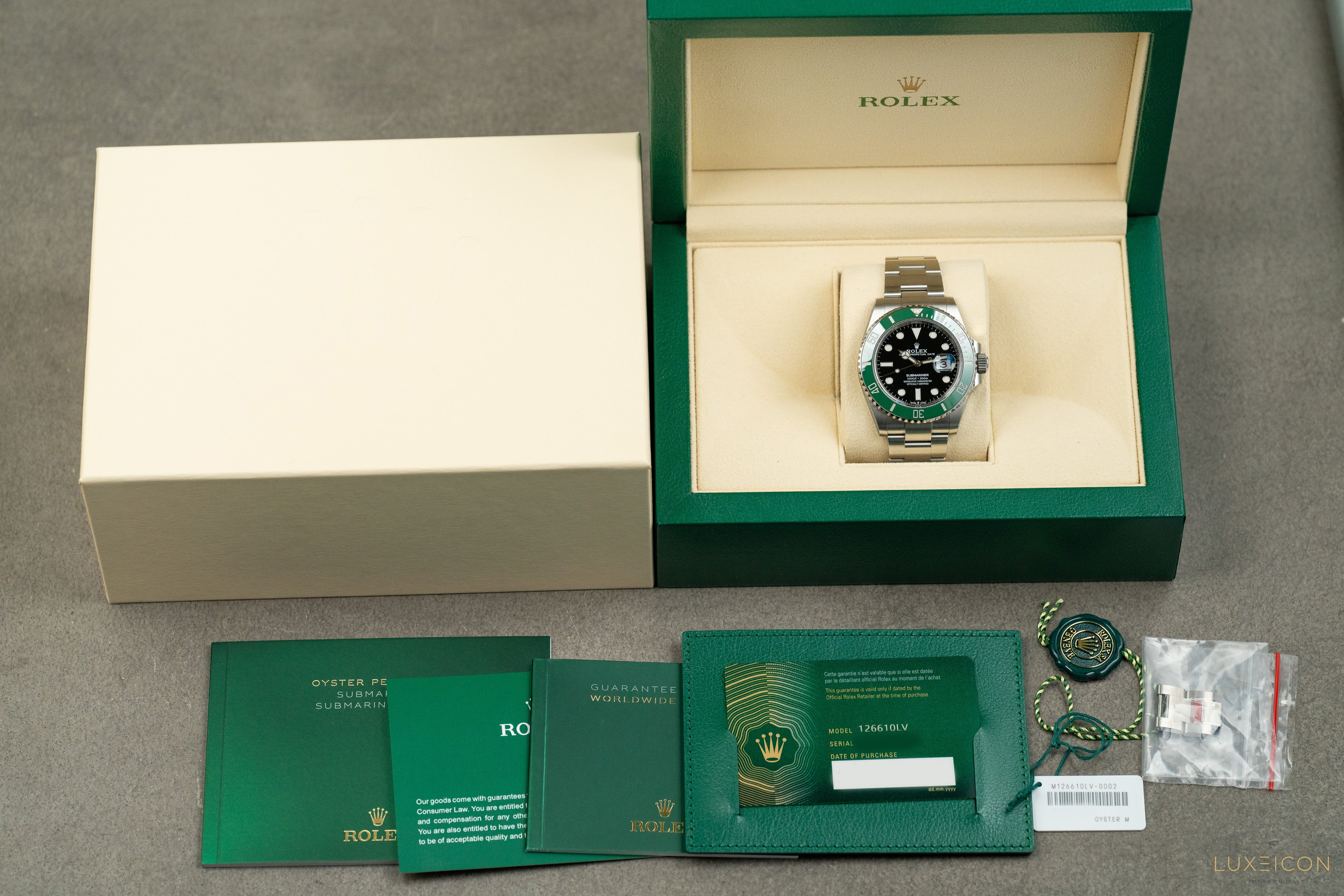 Rolex Submariner Date Starbucks Green Ceramic Bezel 126610LV 41mm Steel 2022