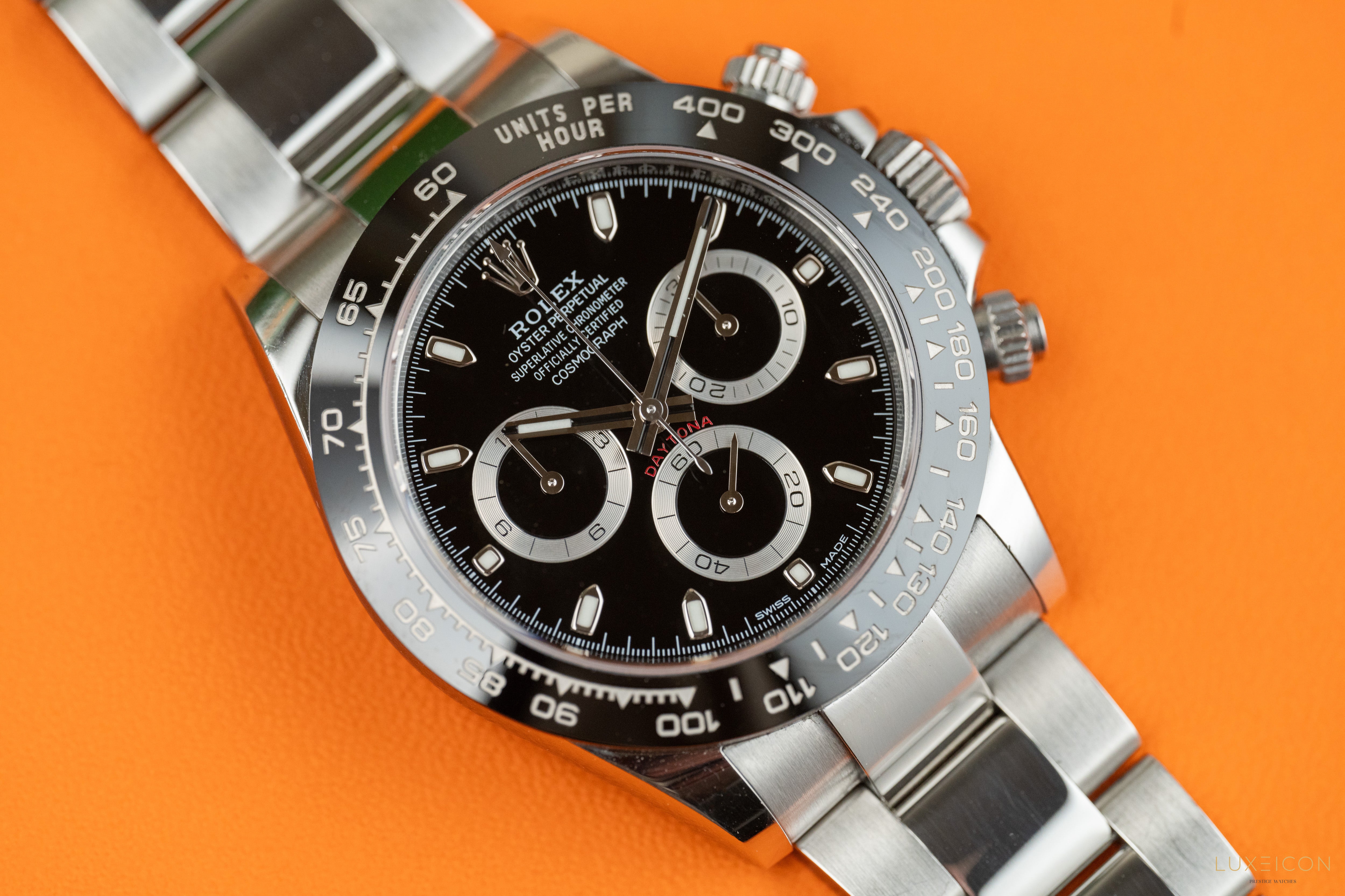 Rolex Daytona 40mm Stainless Steel Black Index Dial Ceramic Bezel 116500LN 2022