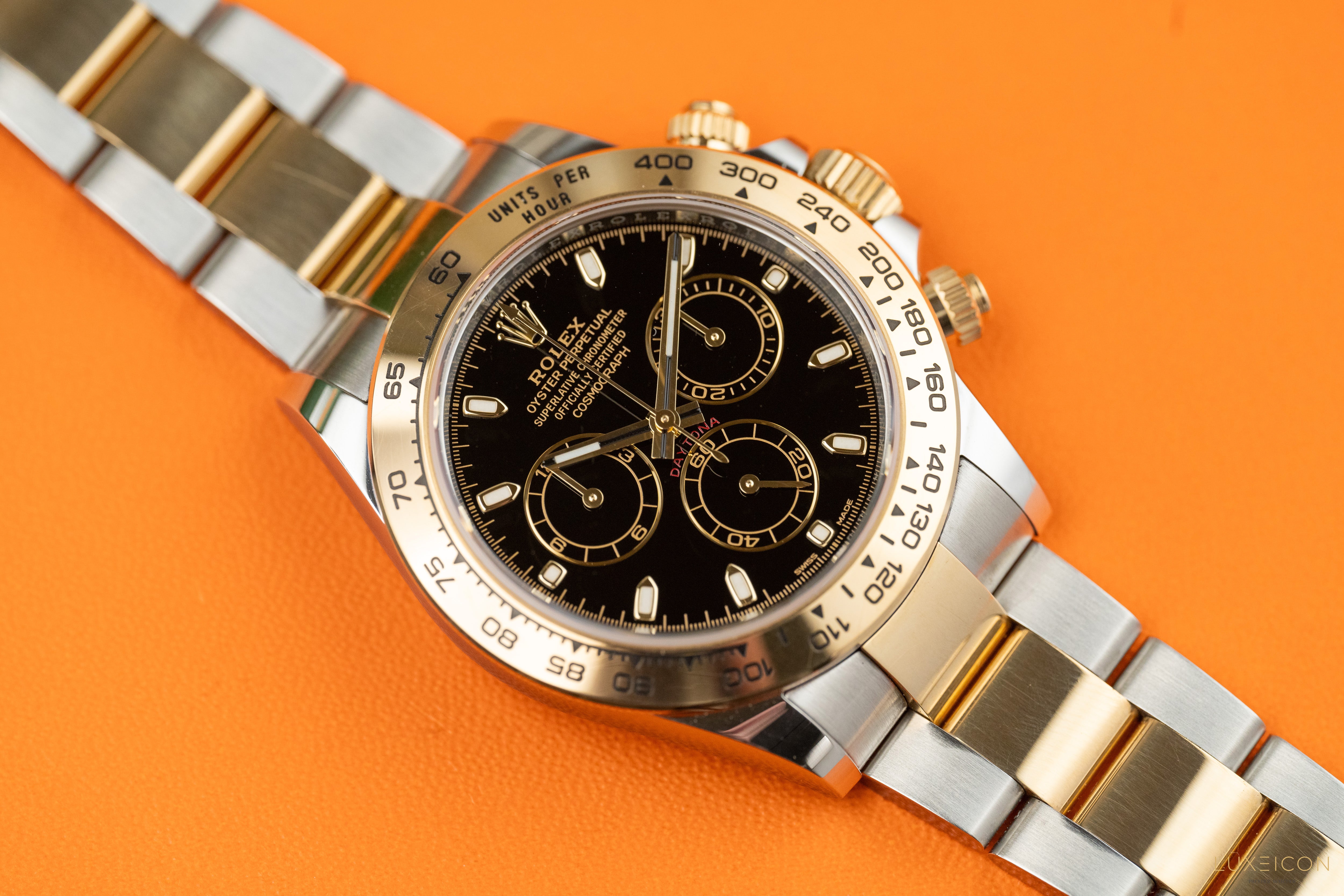 Rolex Daytona 116503 Black Index Dial Two Tone Yellow Gold Stainless Steel 2022