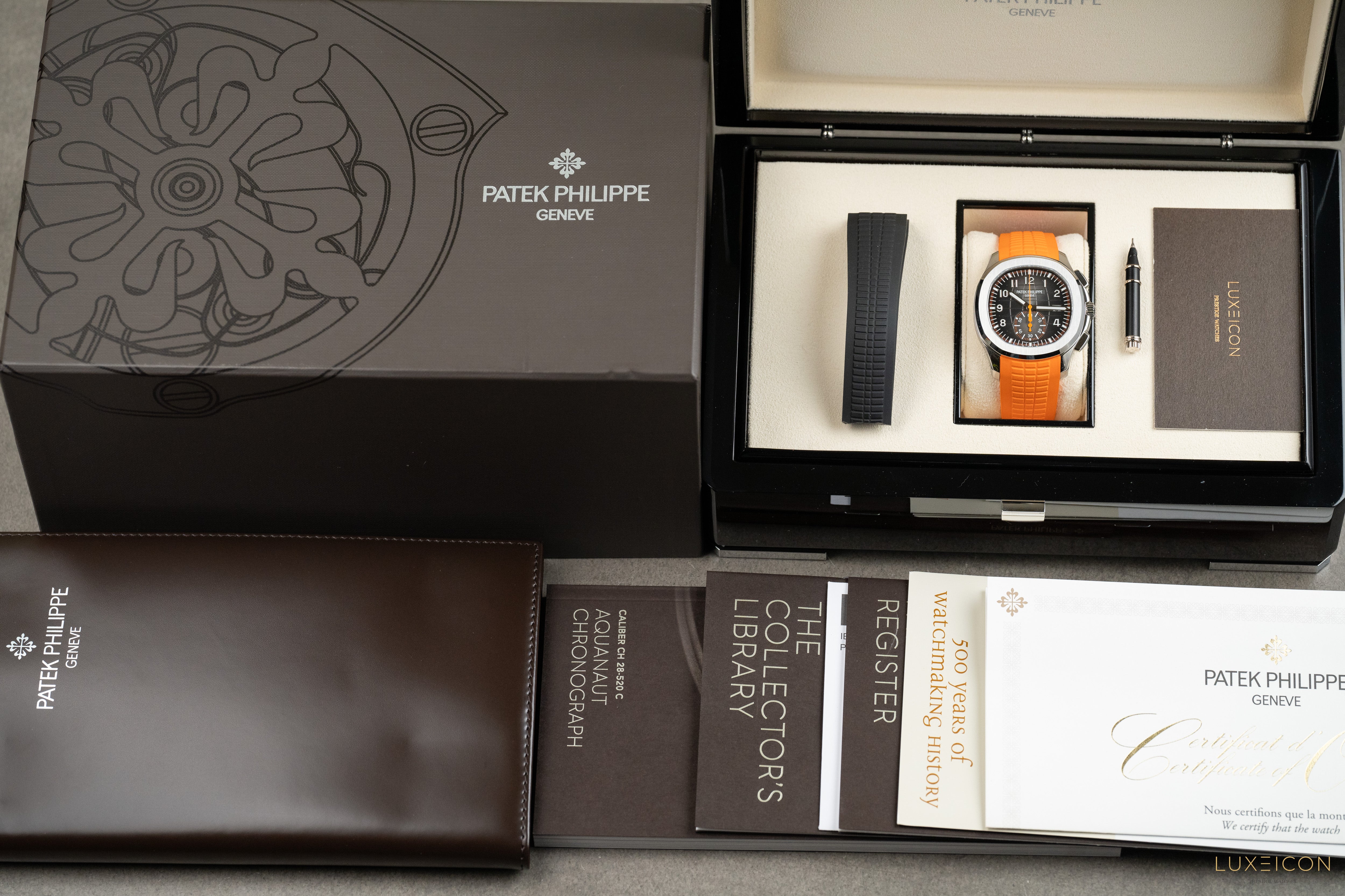 Patek Philippe Aquanaut 5968A-001 Chronograph 42mm Stainless Steel Orange hand 2020