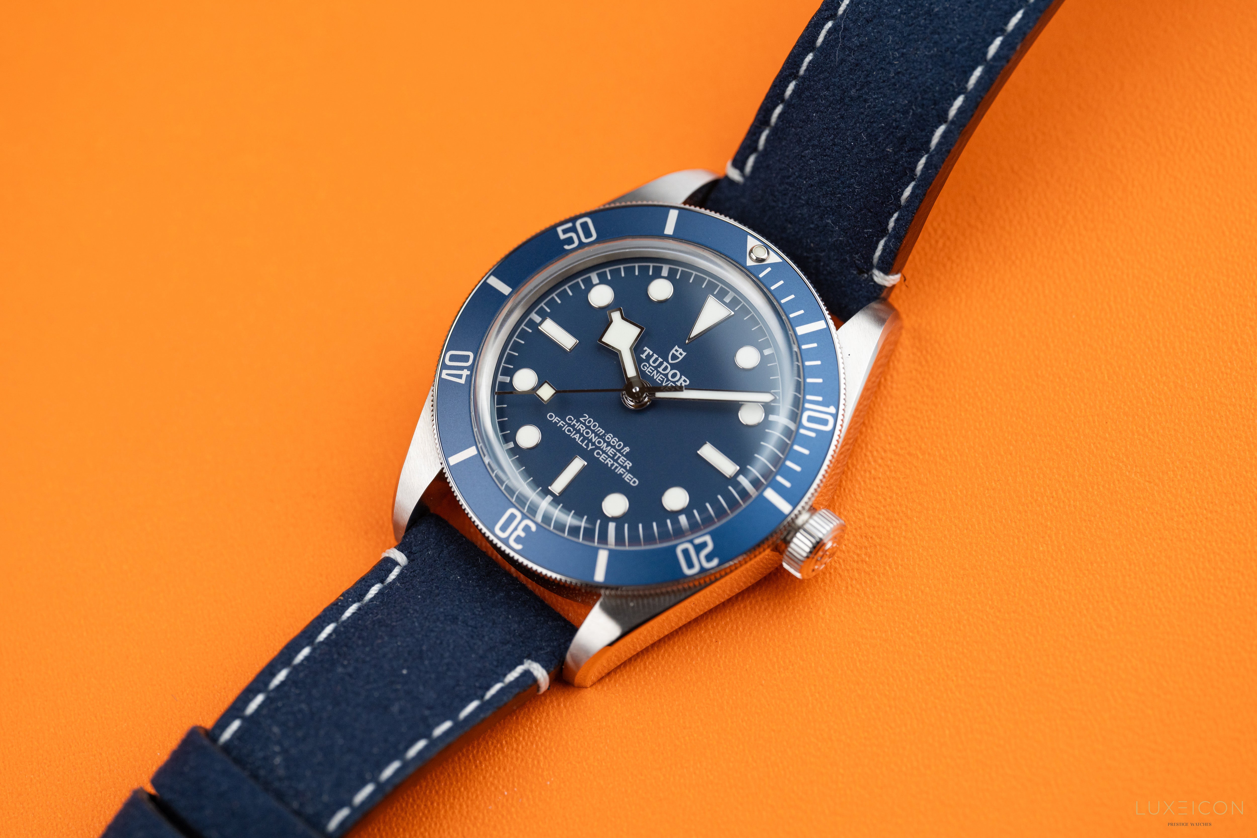 Tudor Black Bay Fifty-Eight 58 Blue Leather Strap with Navy Blue Dial 39mm