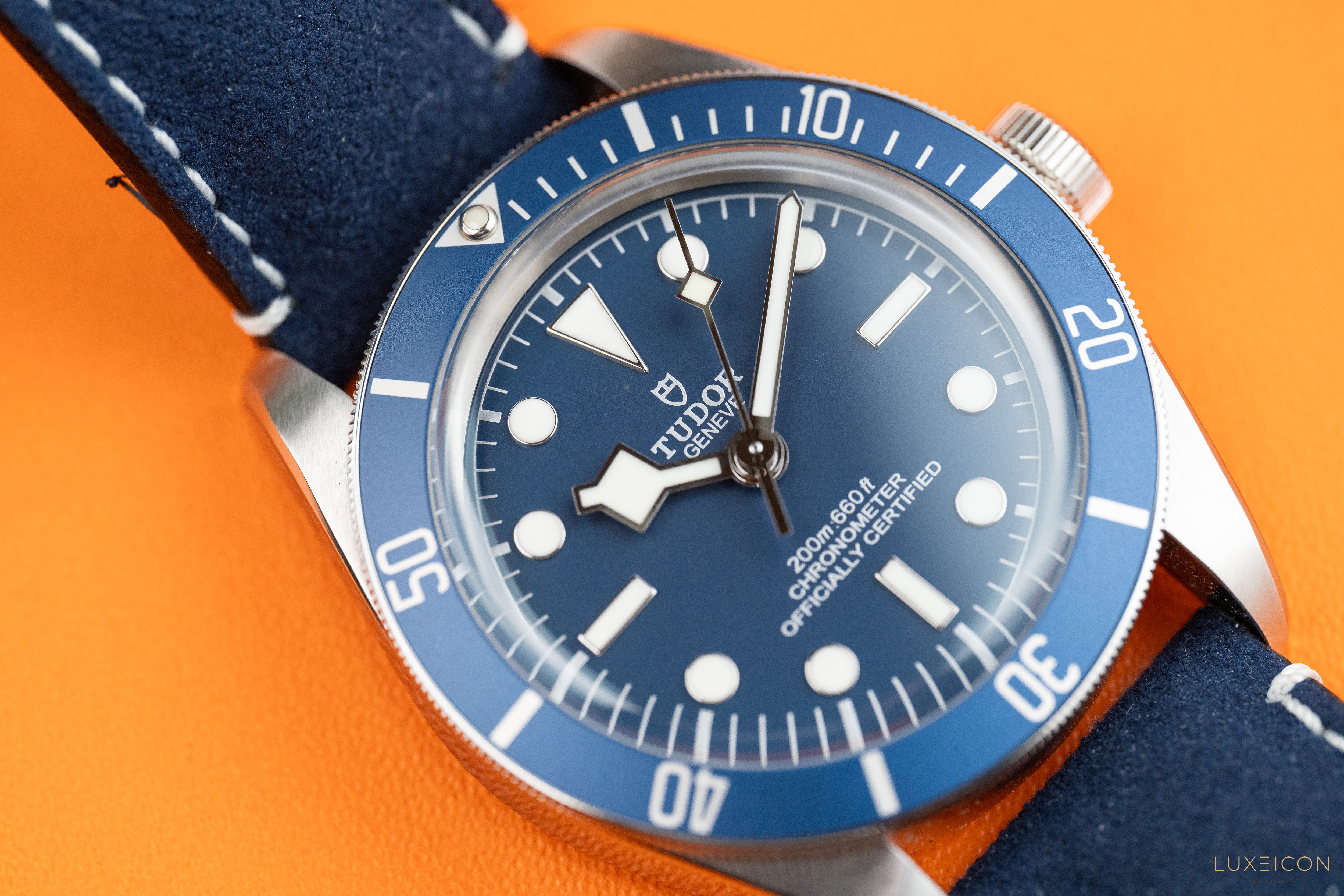 Tudor Black Bay Fifty-Eight 58 Blue Leather Strap with Navy Blue Dial 39mm