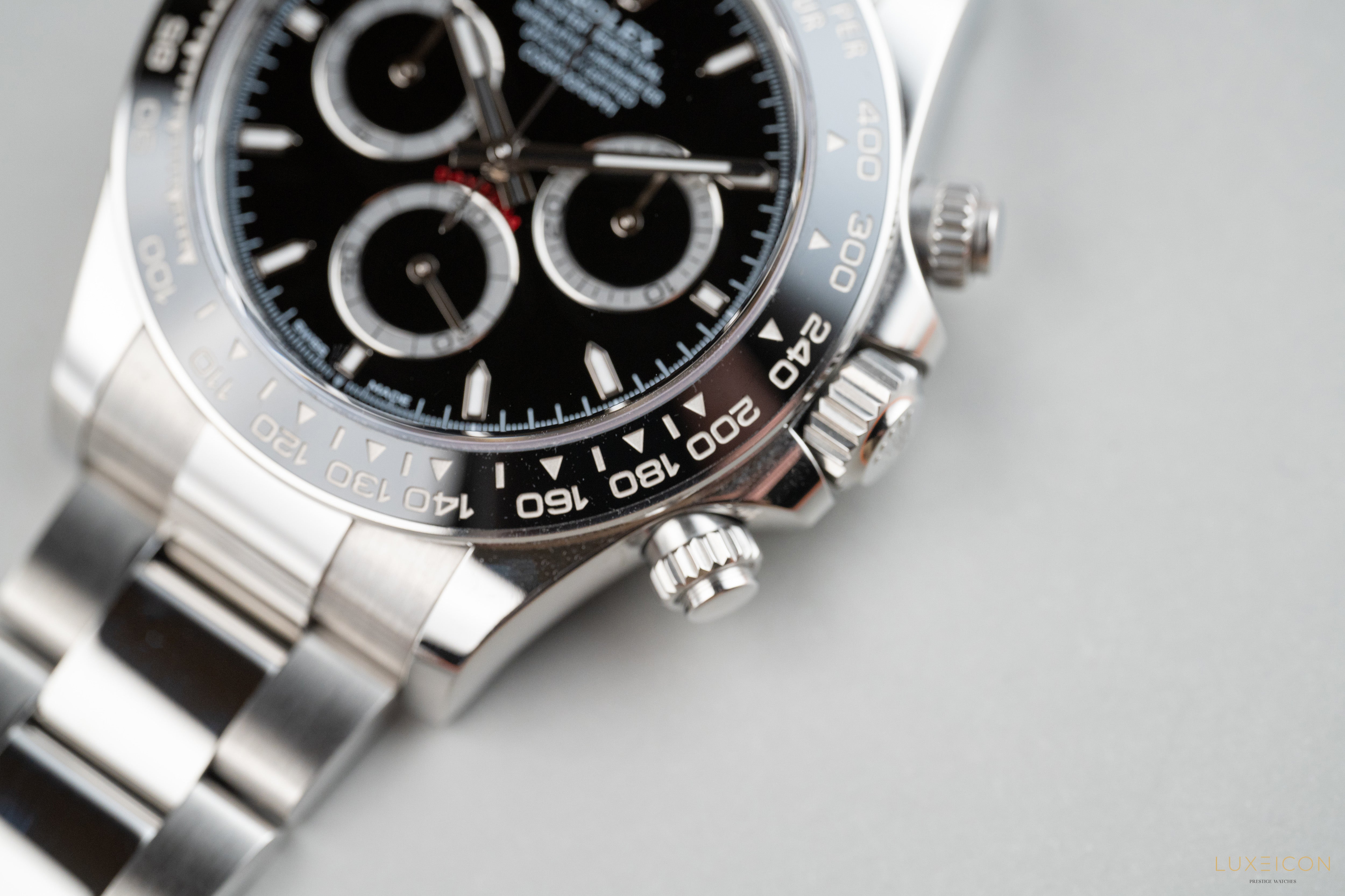 Rolex Daytona 126500LN Black Dial Stainless Steel Ceramic Bezel Steel Rim