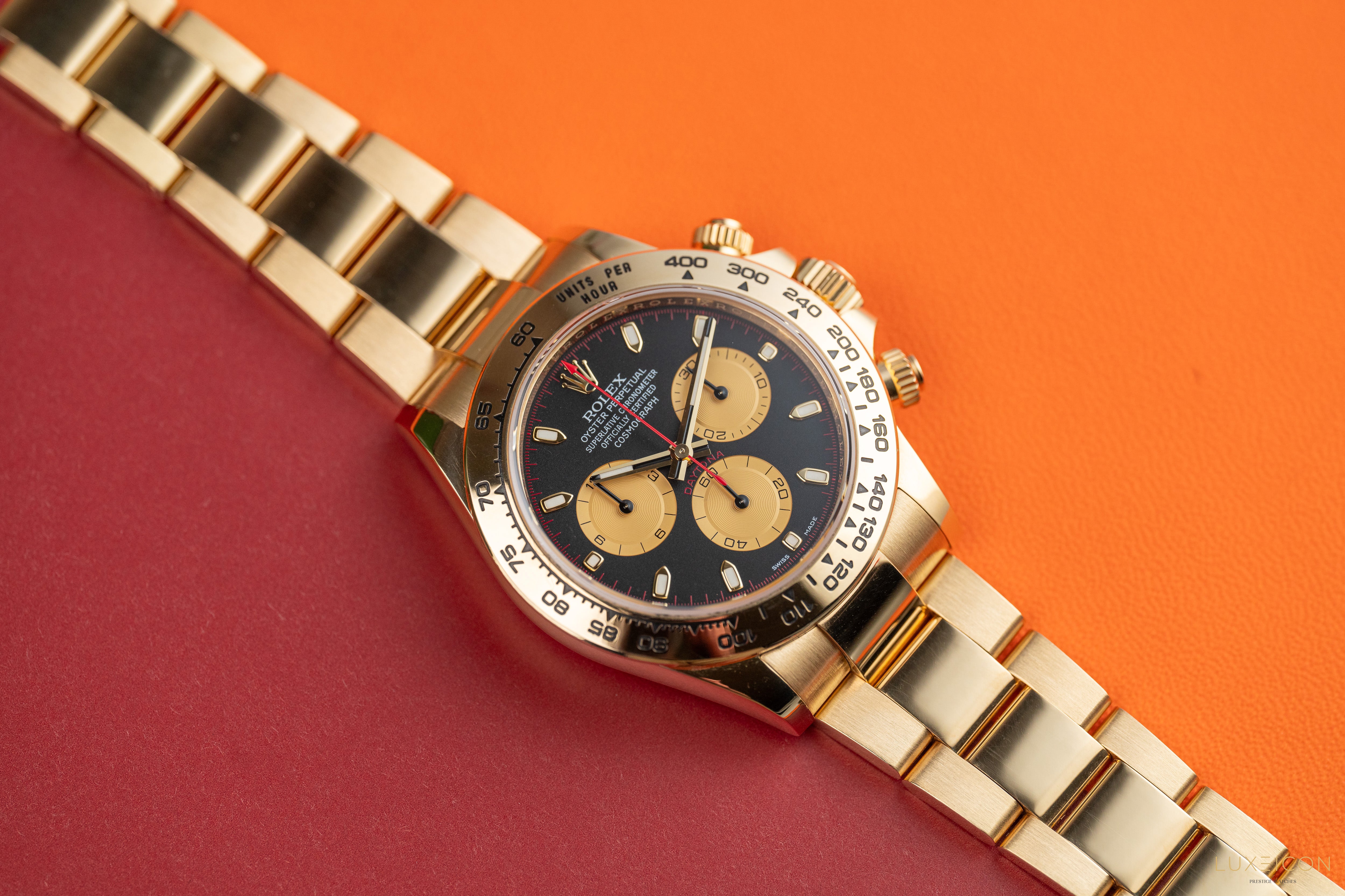 Rolex Daytona 116508 18K Yellow Gold Black Dial Paul Newman 40mm