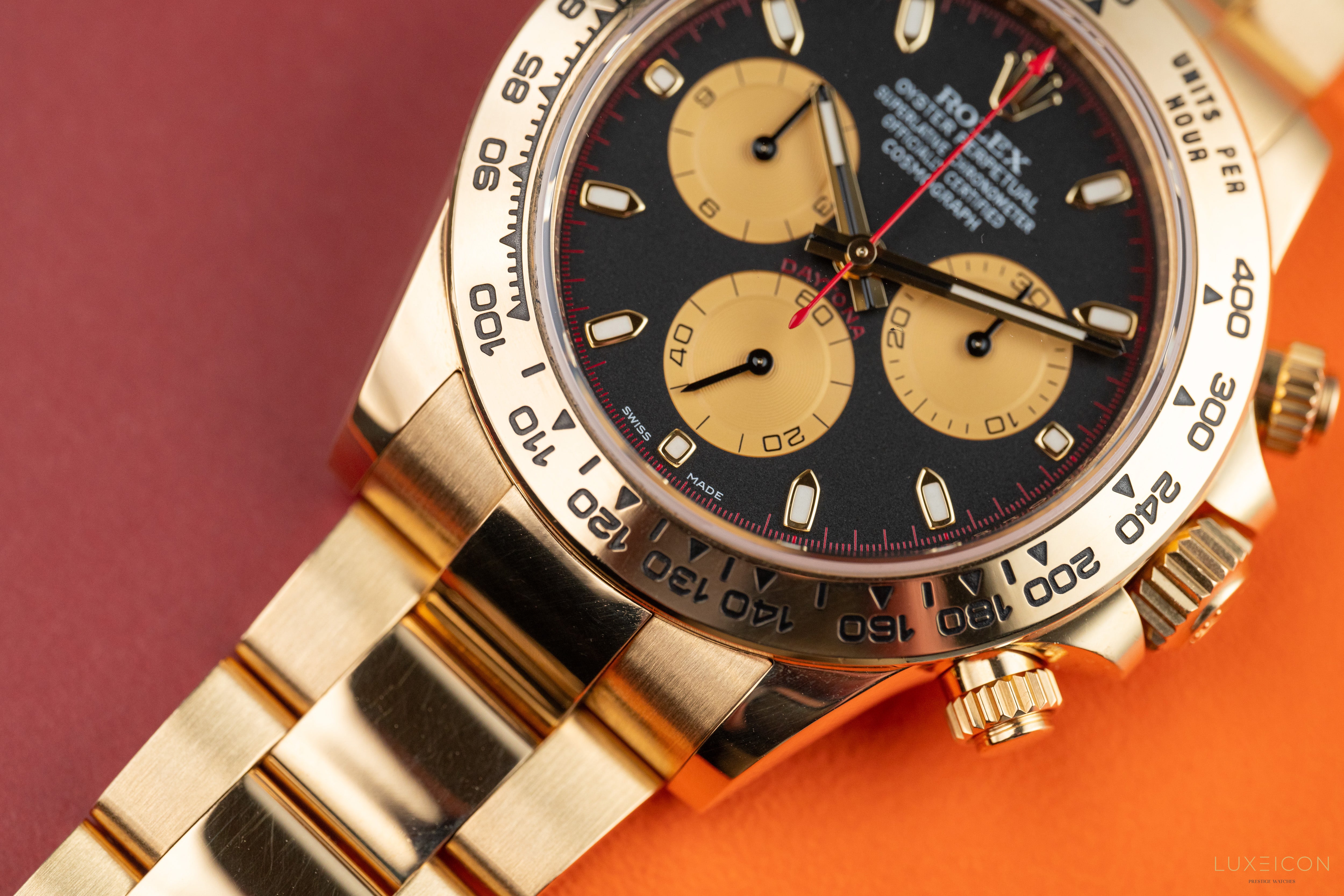 Rolex Daytona 116508 18K Yellow Gold Black Dial Paul Newman 40mm