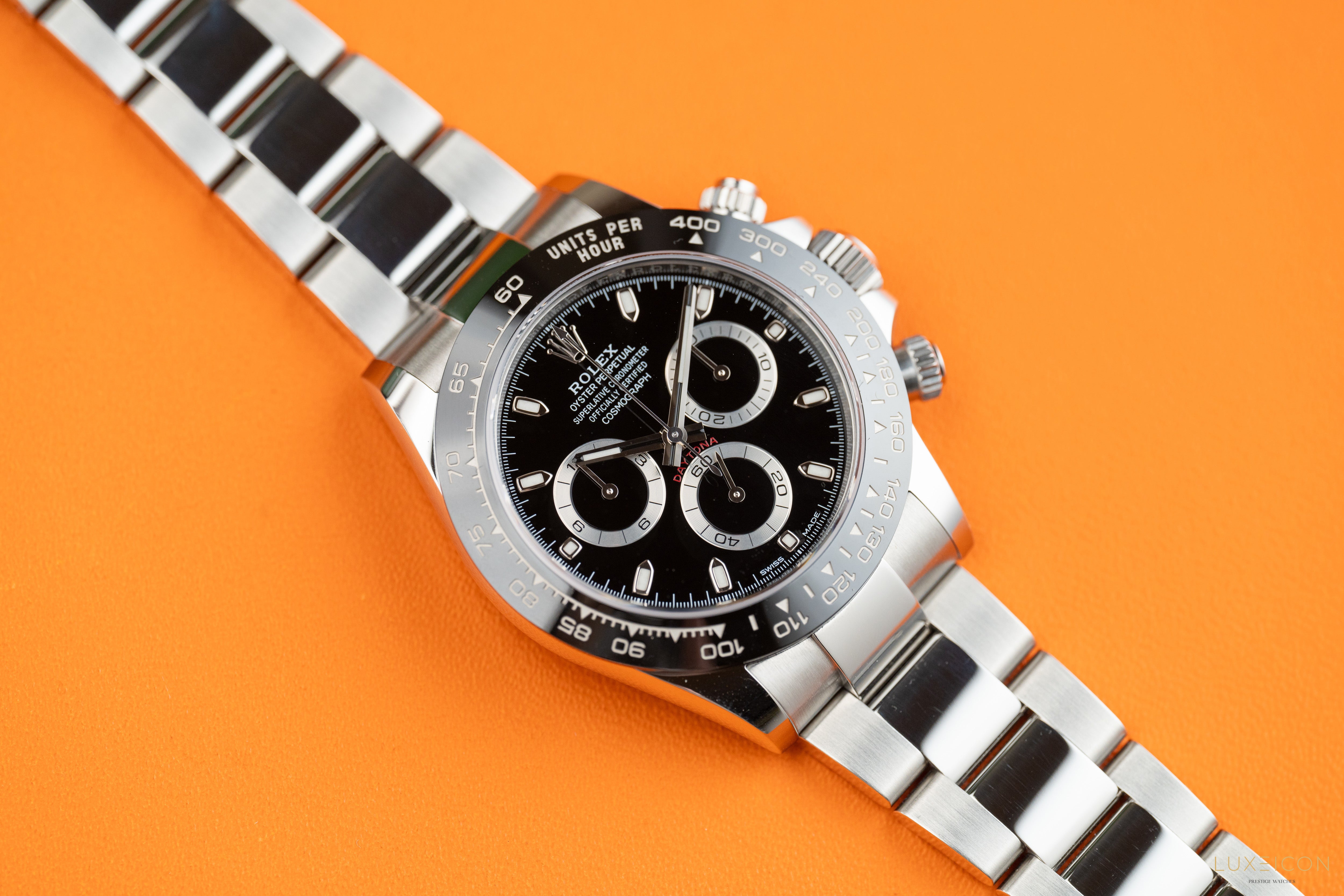 Rolex Cosmograph Daytona Stainless Steel Ceramic Bezel black Dial 116500