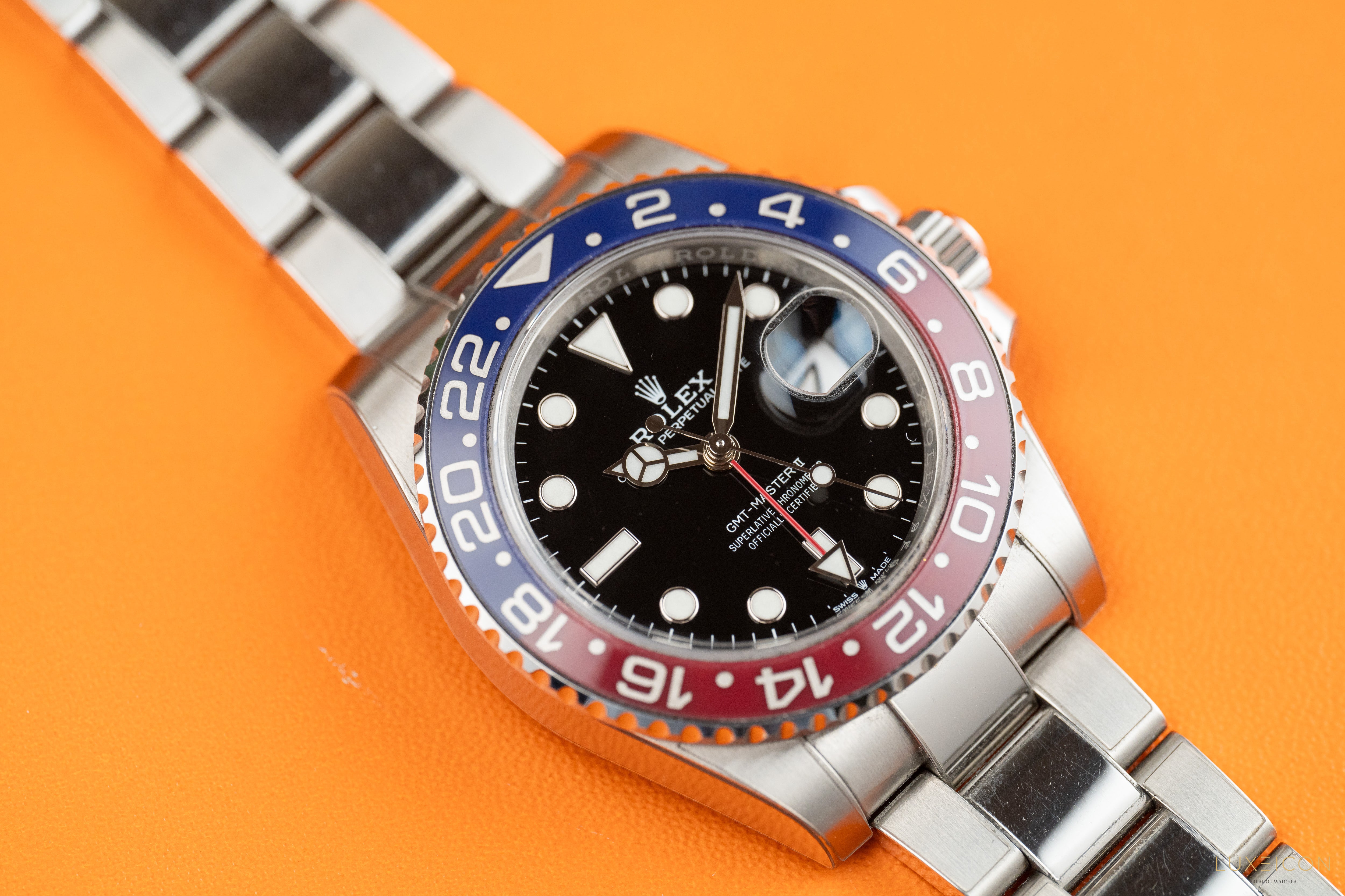 Rolex GMT-Master II Stainless Steel Pepsi Oyster Bracelet 126710BLRO 2022