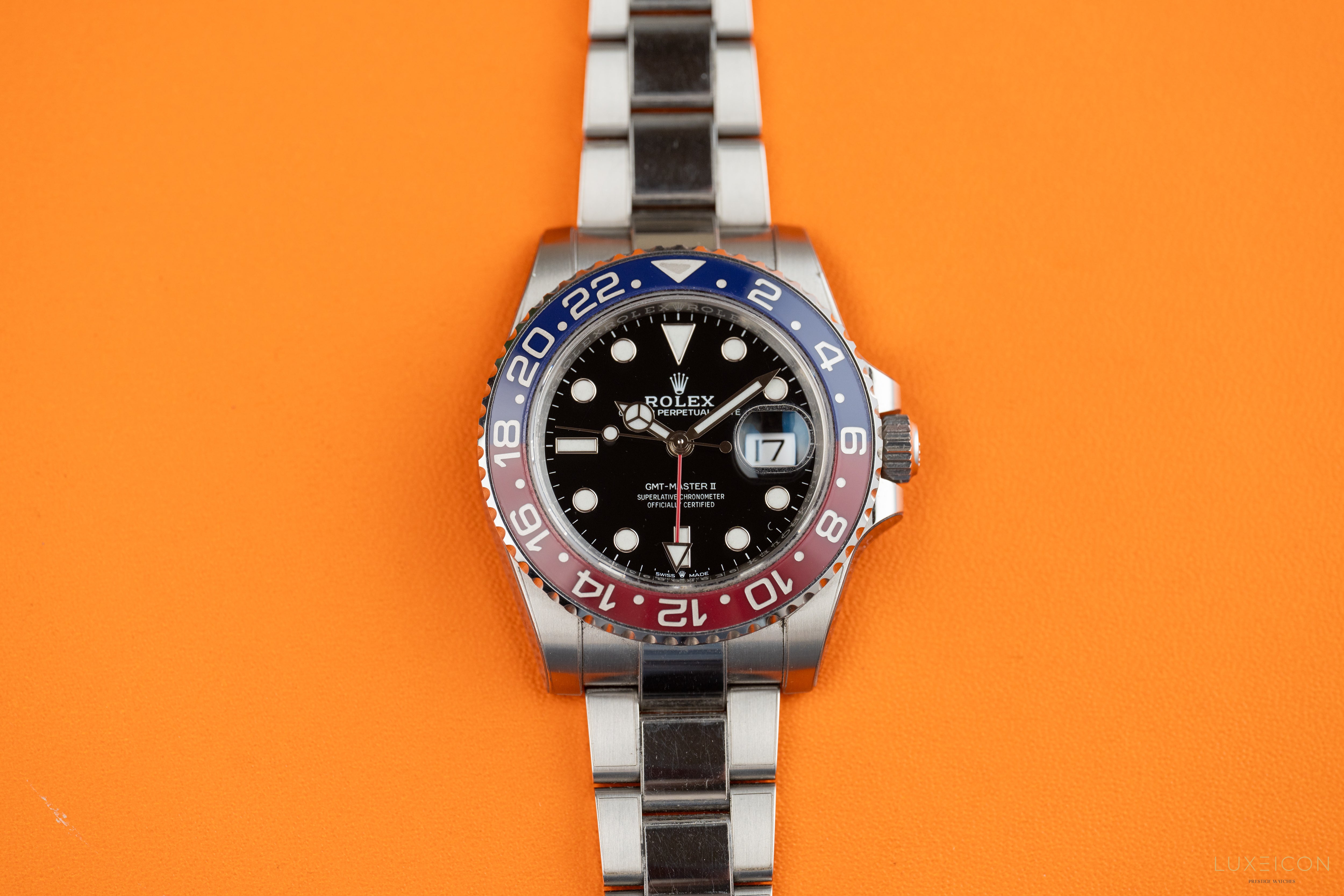 Rolex GMT-Master II Stainless Steel Pepsi Oyster Bracelet 126710BLRO 2022