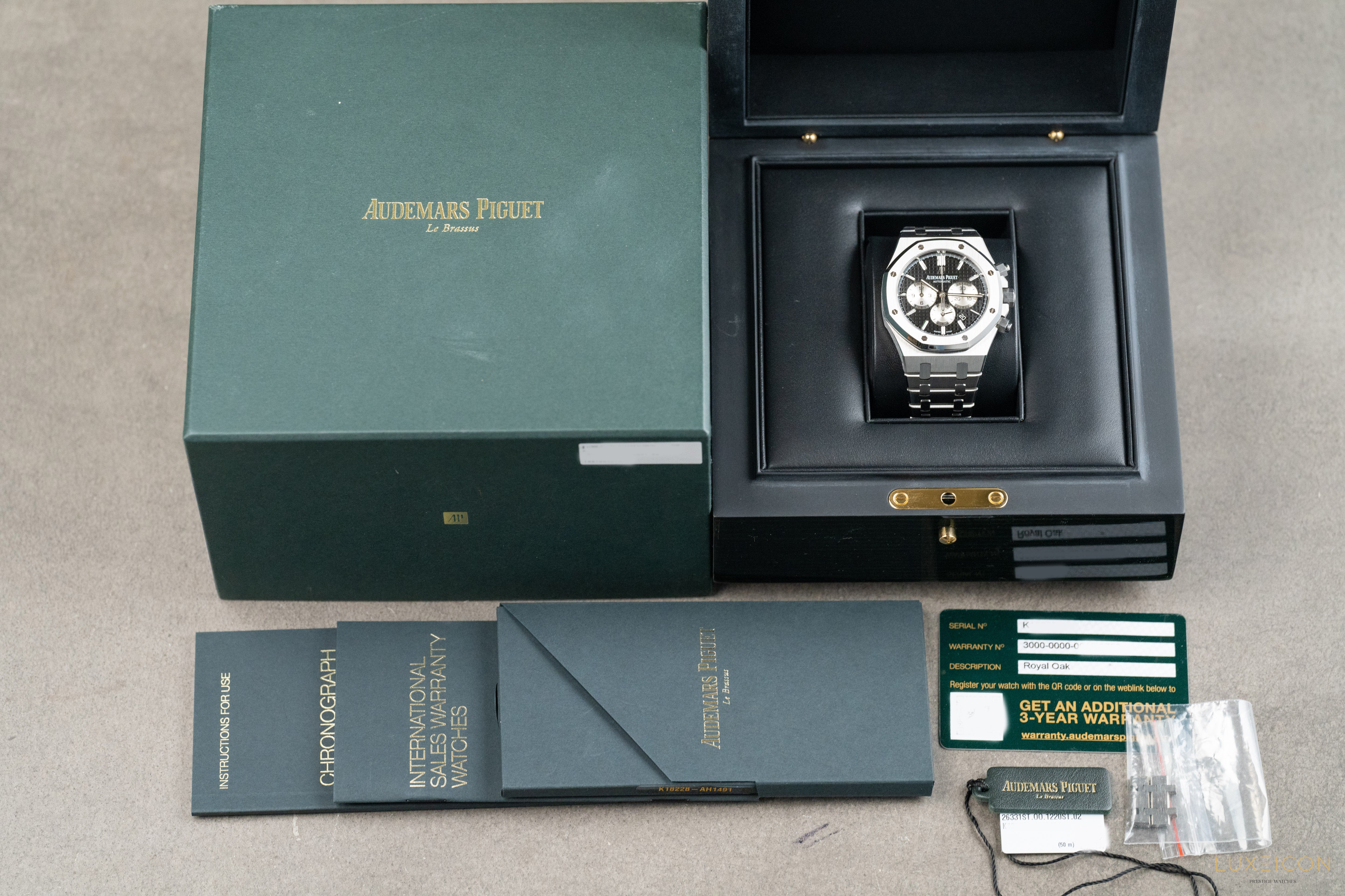 Audemars Piguet Royal Oak Chronograph Black Panda Dial Automatic 41 26331ST