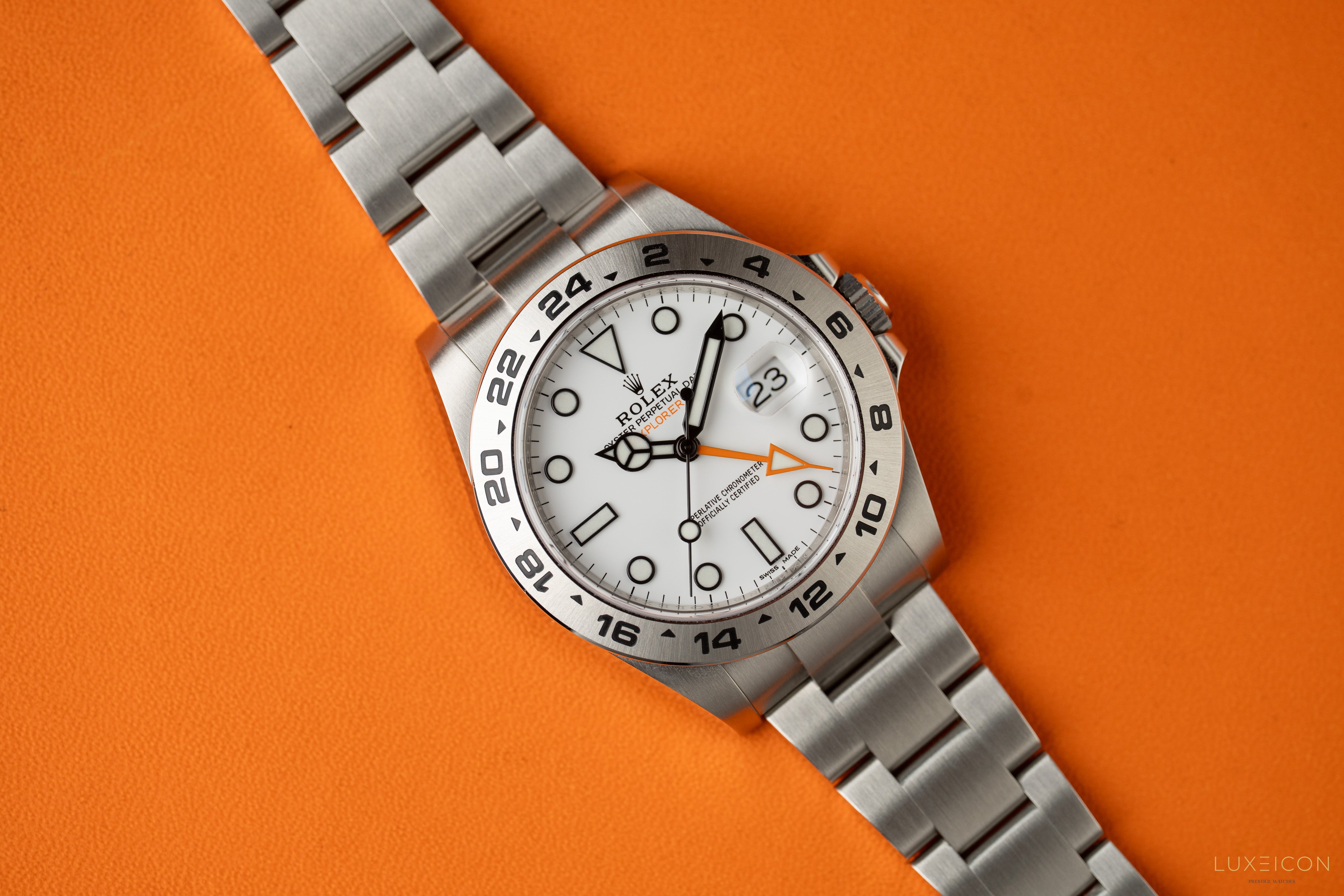 Rolex Explorer II 42mm Stainless Steel White Dial &amp; Steel Bezel 216570 2020