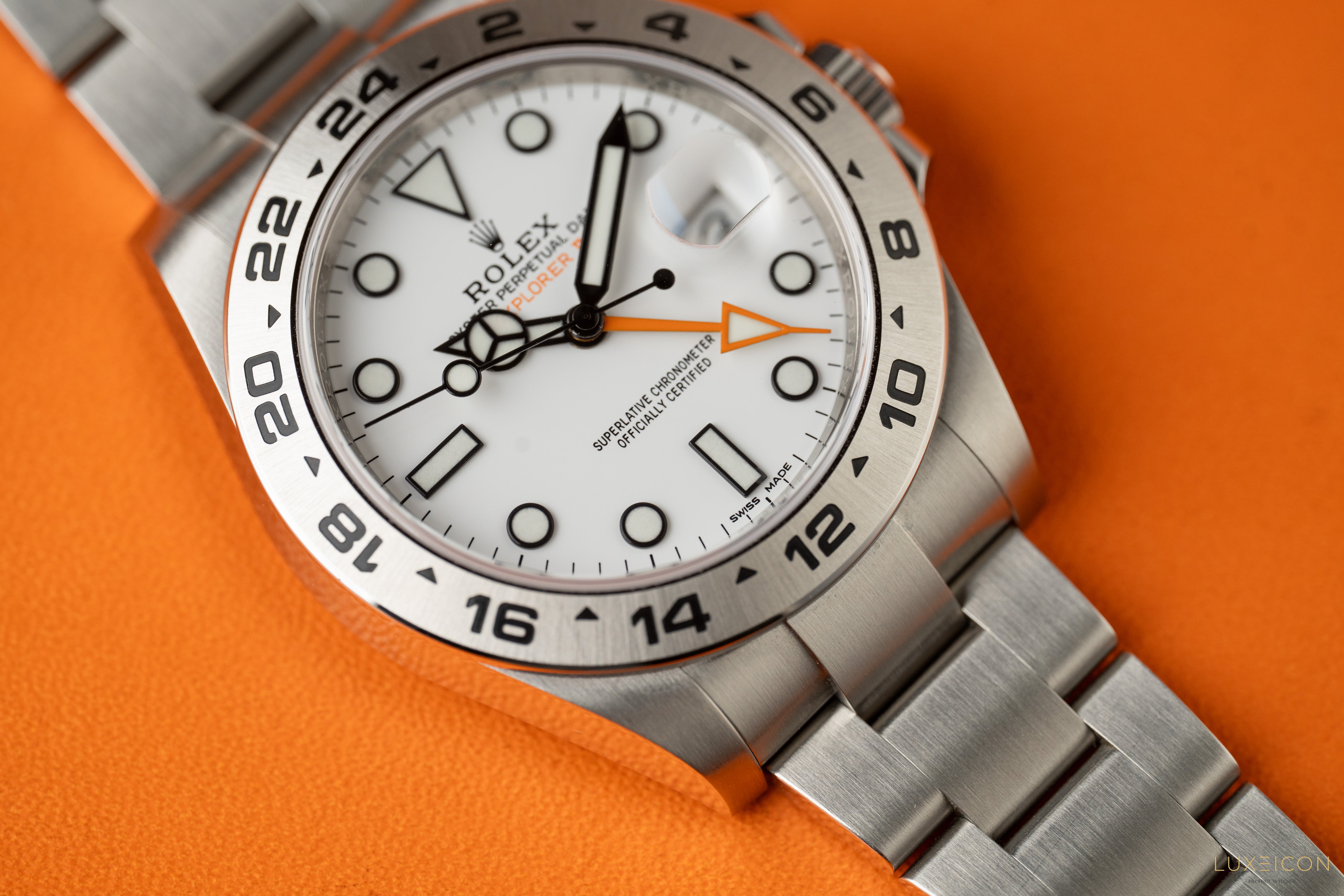 Rolex Explorer II 42mm Stainless Steel White Dial &amp; Steel Bezel 216570 2020