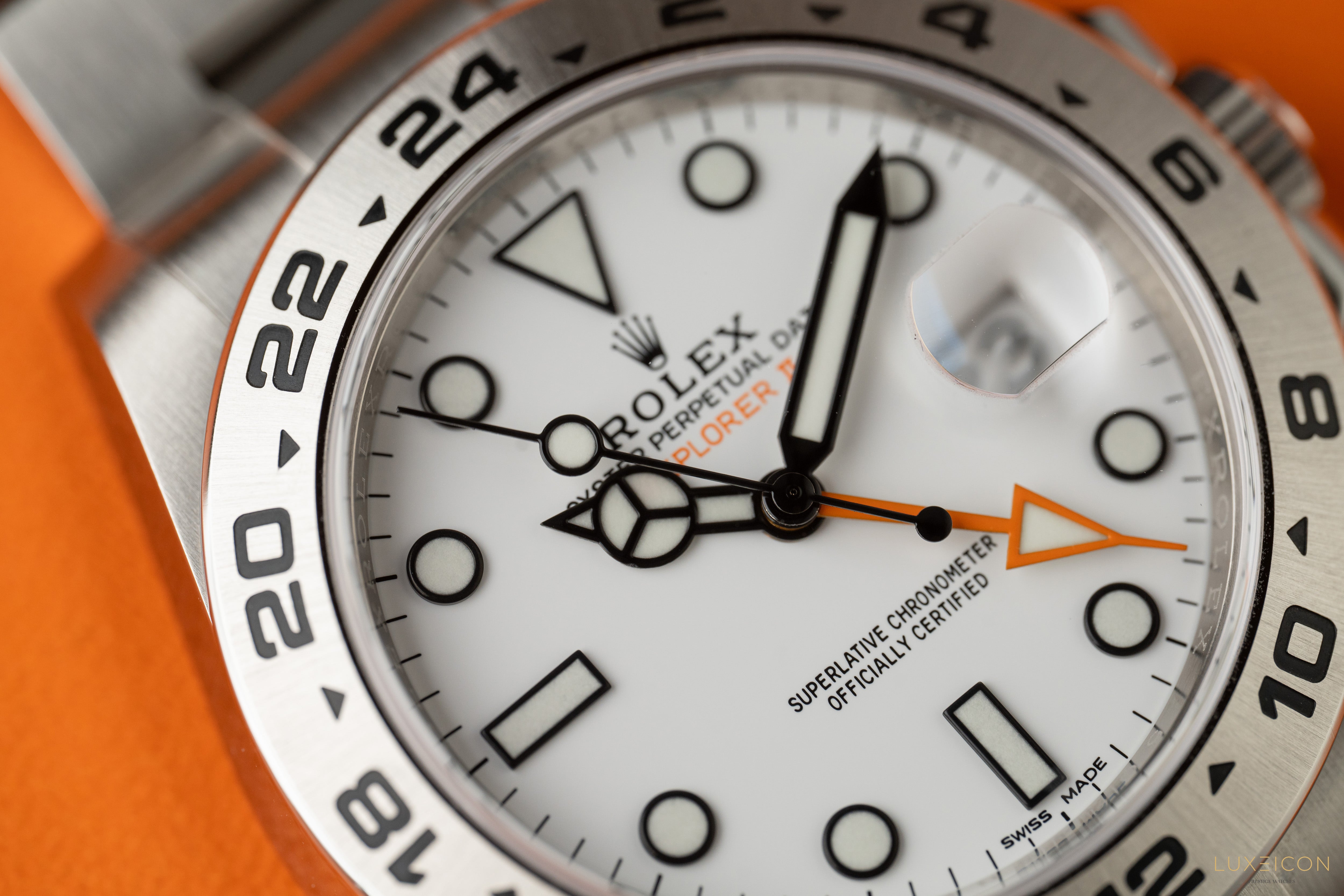 Rolex Explorer II 42mm Stainless Steel White Dial &amp; Steel Bezel 216570 2020