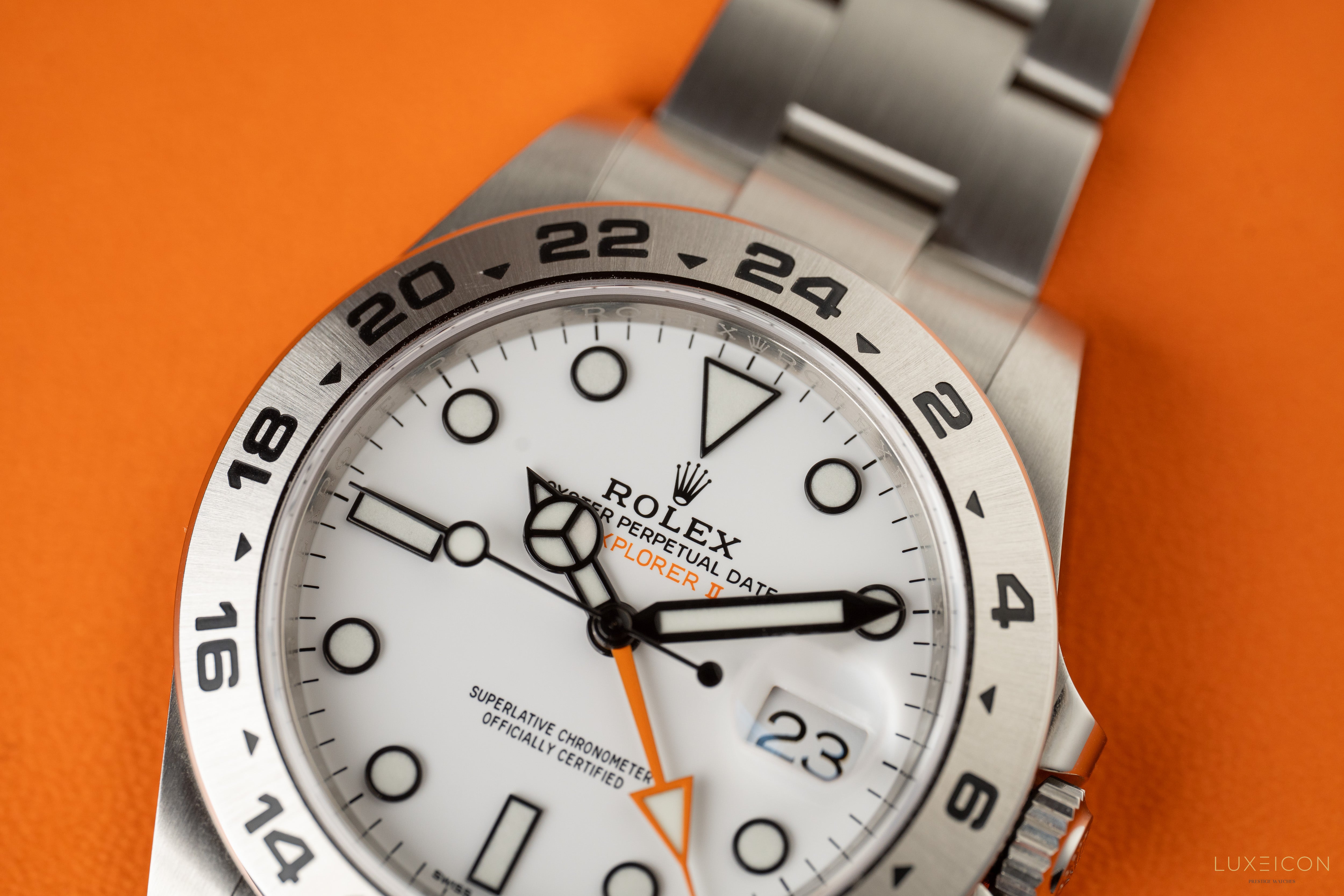 Rolex Explorer II 42mm Stainless Steel White Dial &amp; Steel Bezel 216570 2020