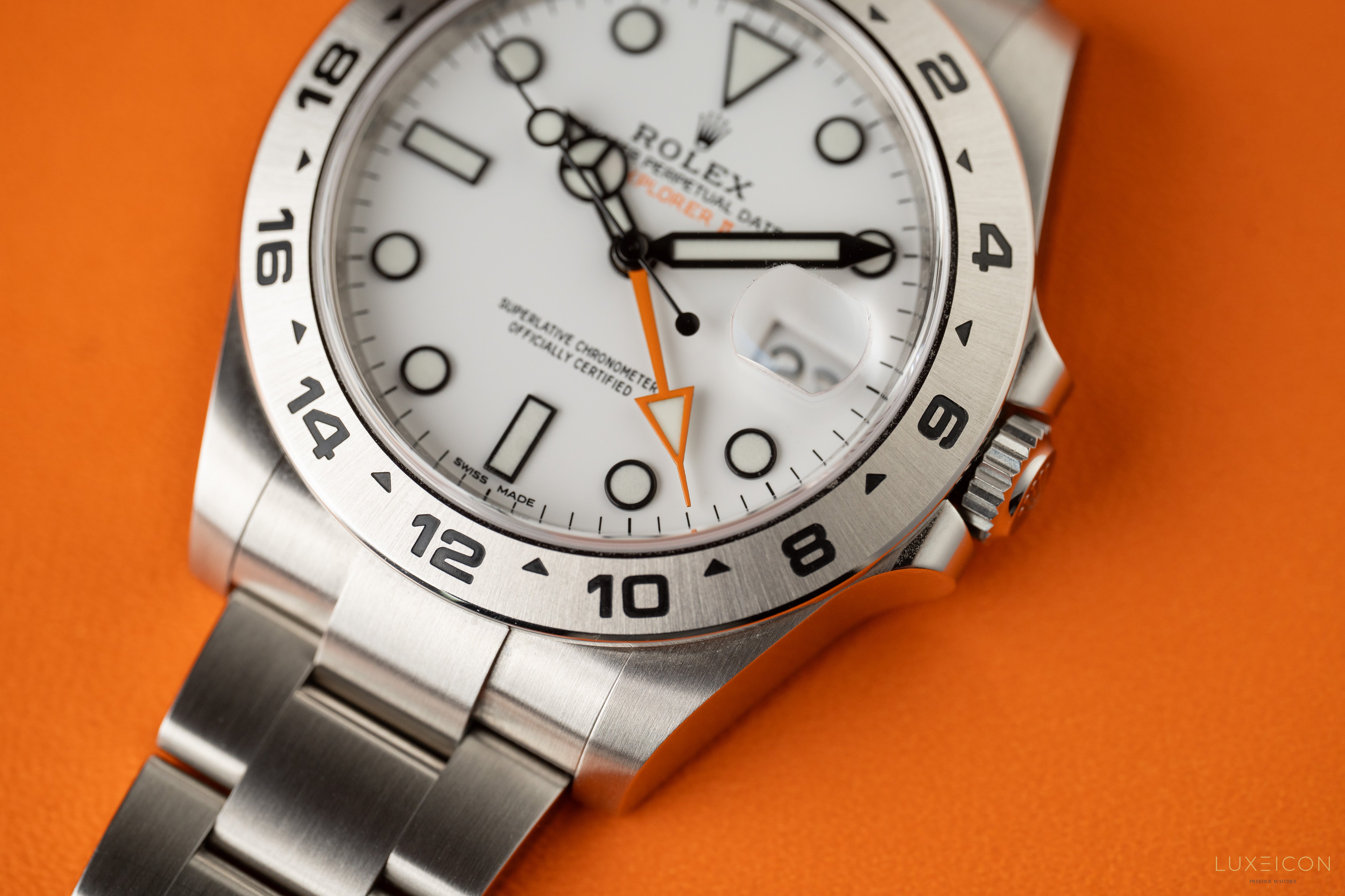 Rolex Explorer II 42mm Stainless Steel White Dial &amp; Steel Bezel 216570 2020