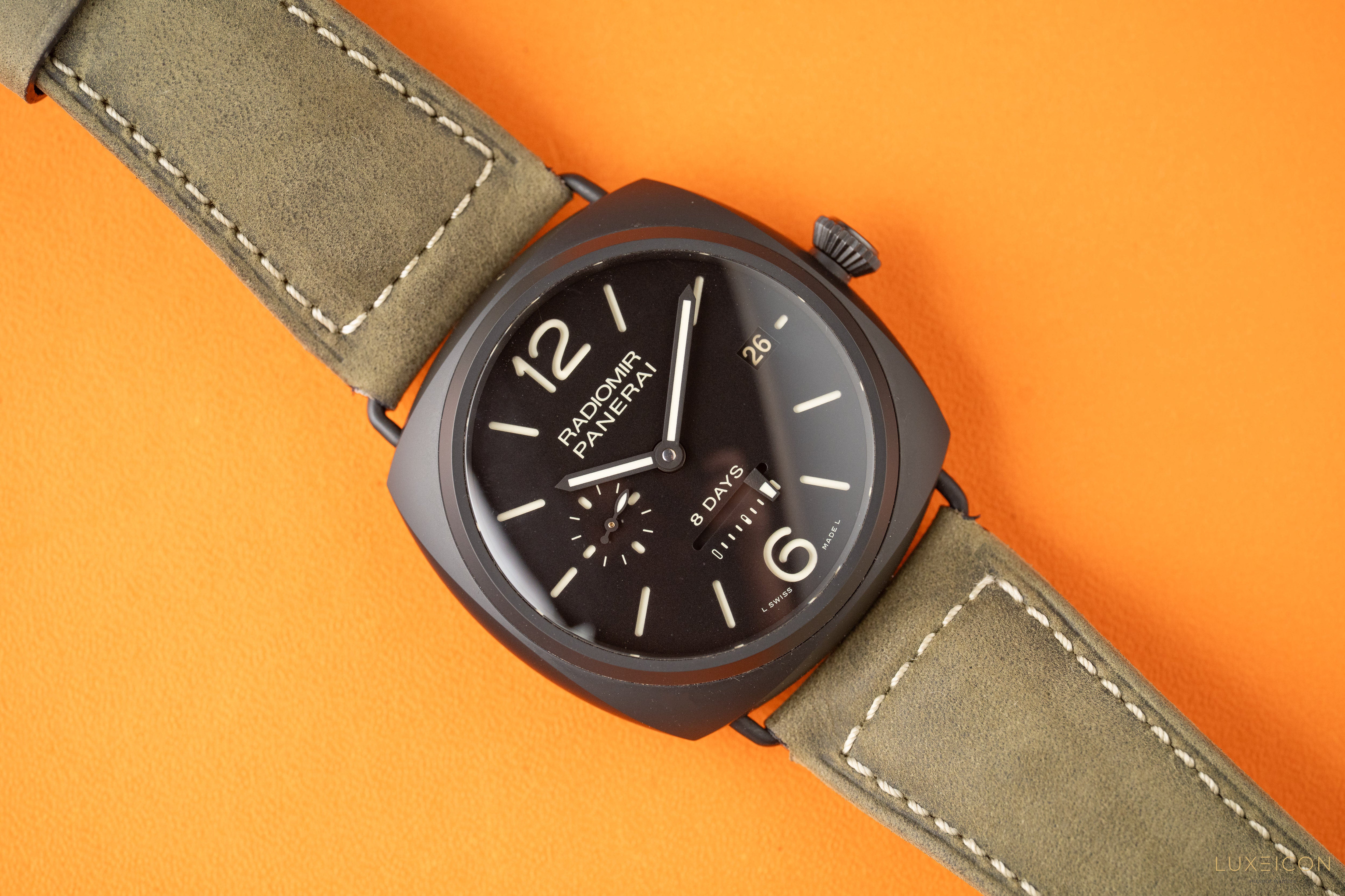 Panerai Radiomir 8 Days Ceramica 8 Days Ceramic Black Dial 45mm PAM00384