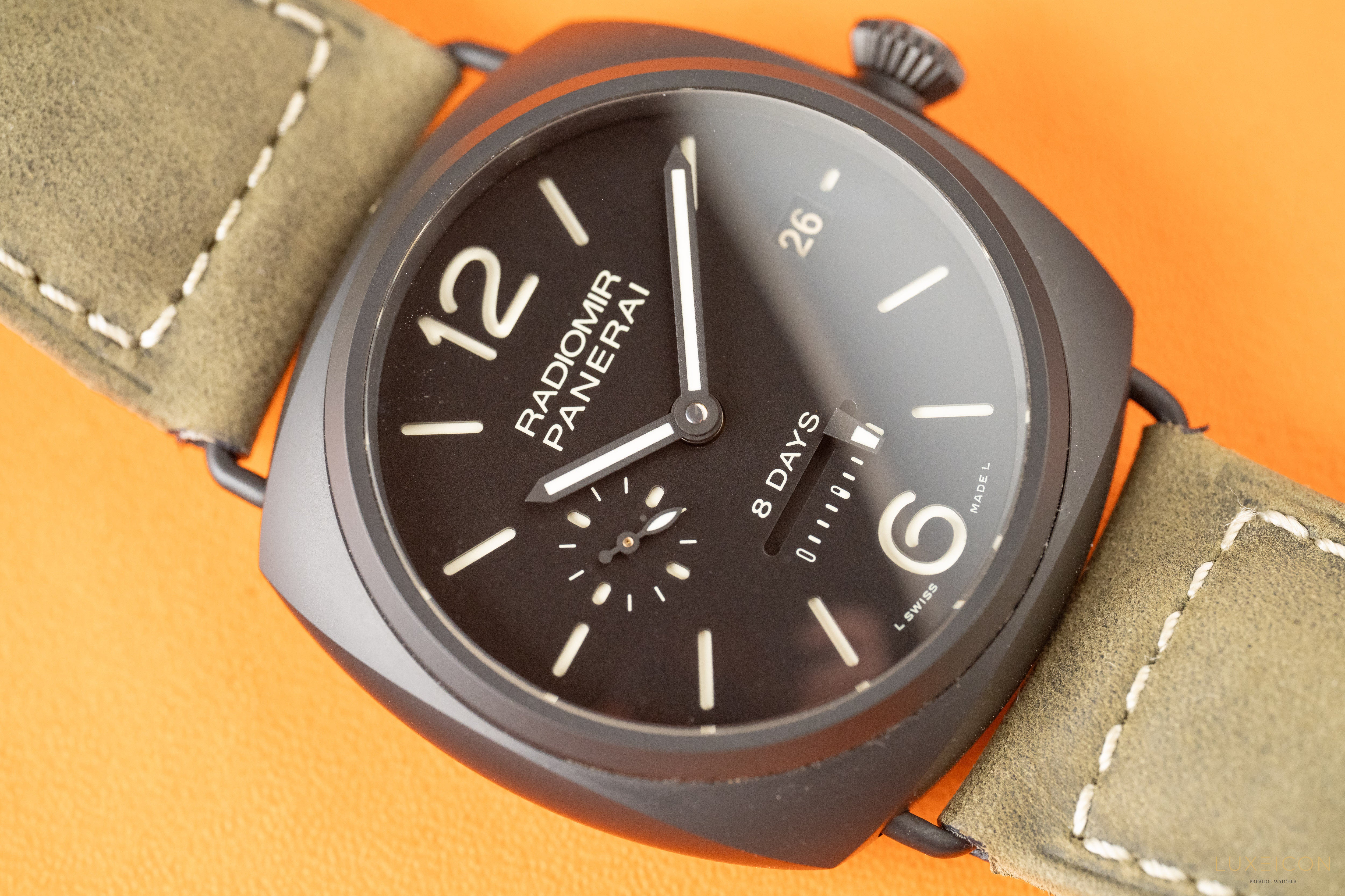 Panerai Radiomir 8 Days Ceramica 8 Days Ceramic Black Dial 45mm PAM00384