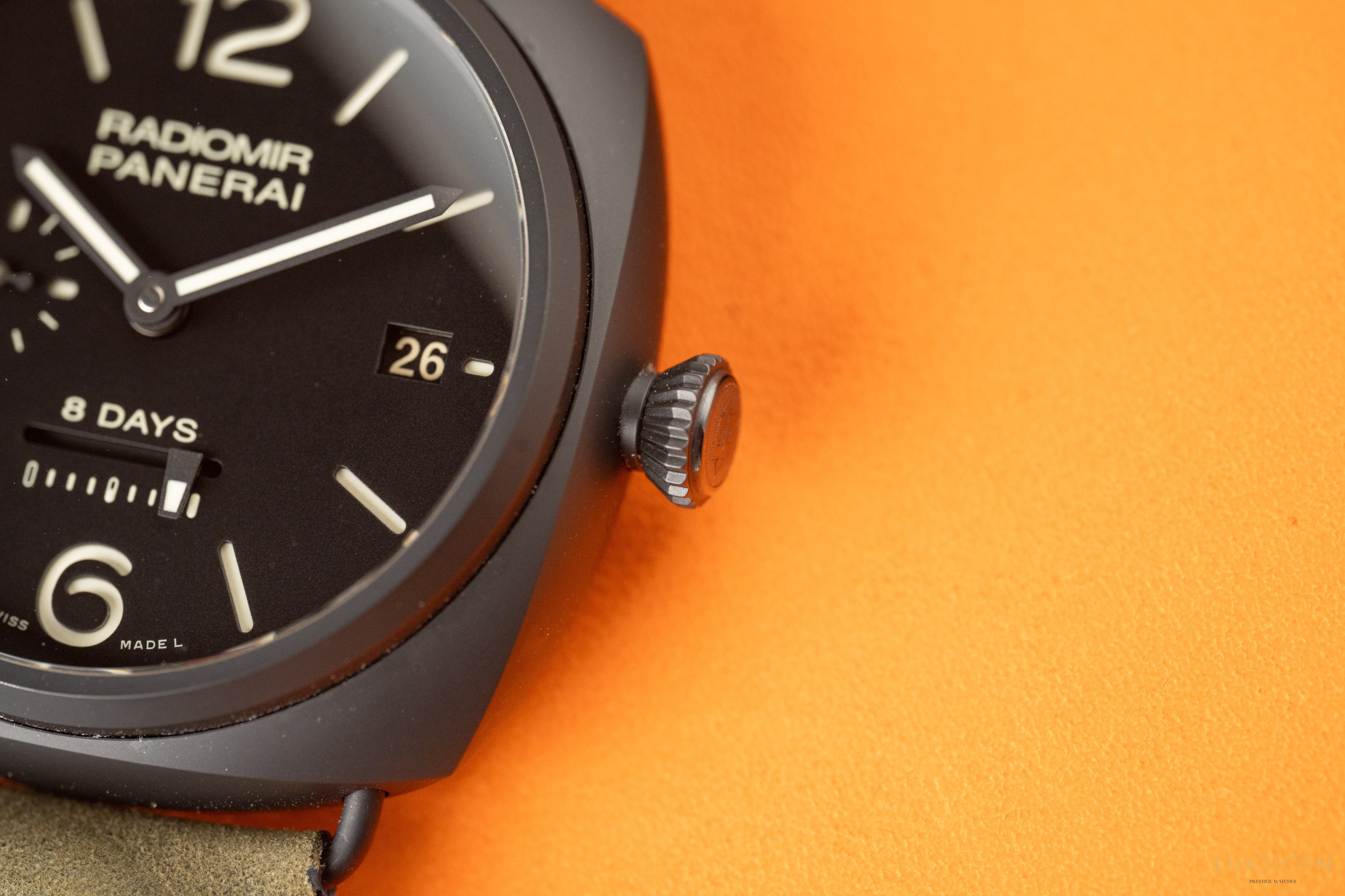 Panerai Radiomir 8 Days Ceramica 8 Days Ceramic Black Dial 45mm PAM00384