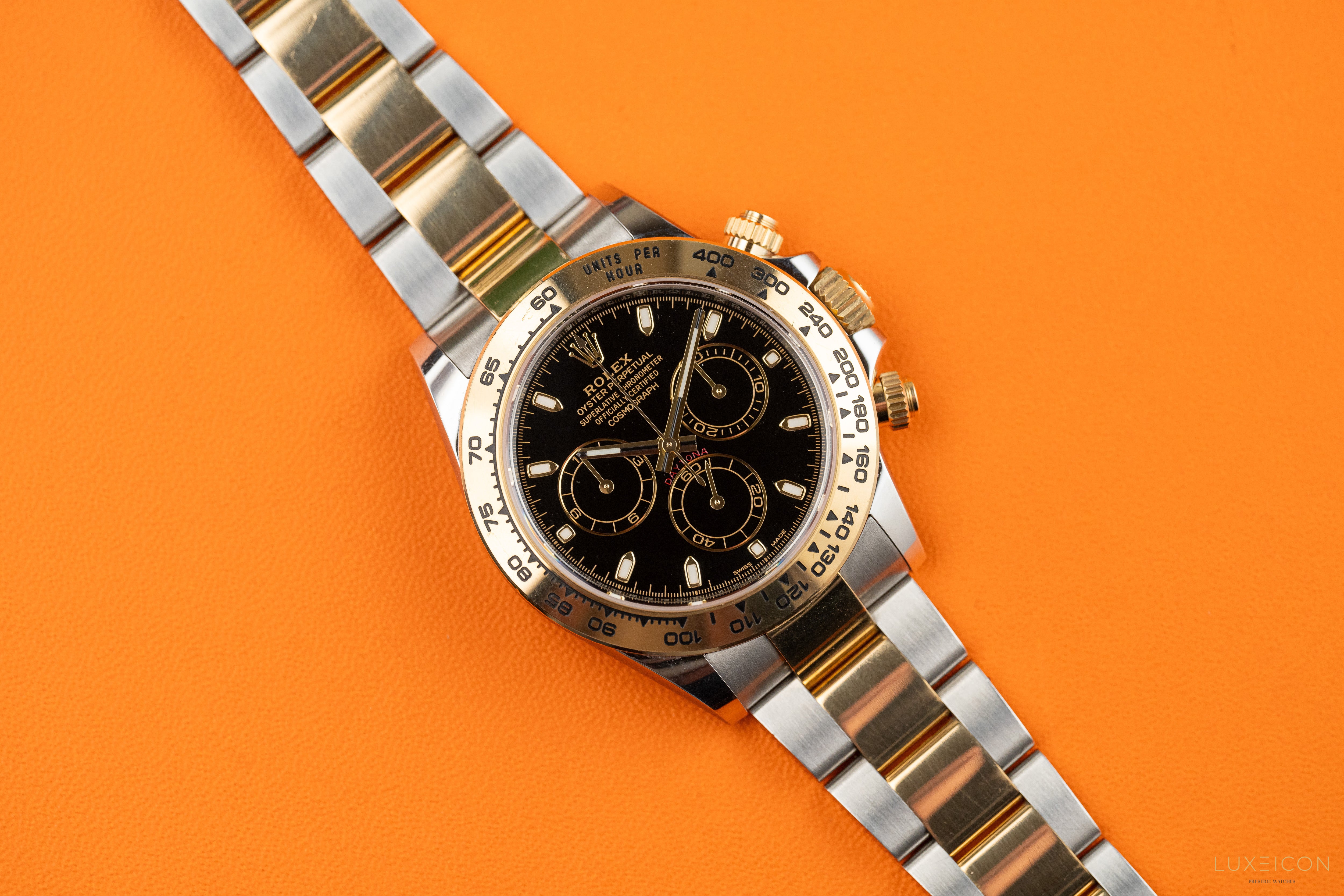 Rolex Daytona 116503 40mm Stainless Steel and Yellow Gold with Black Dial