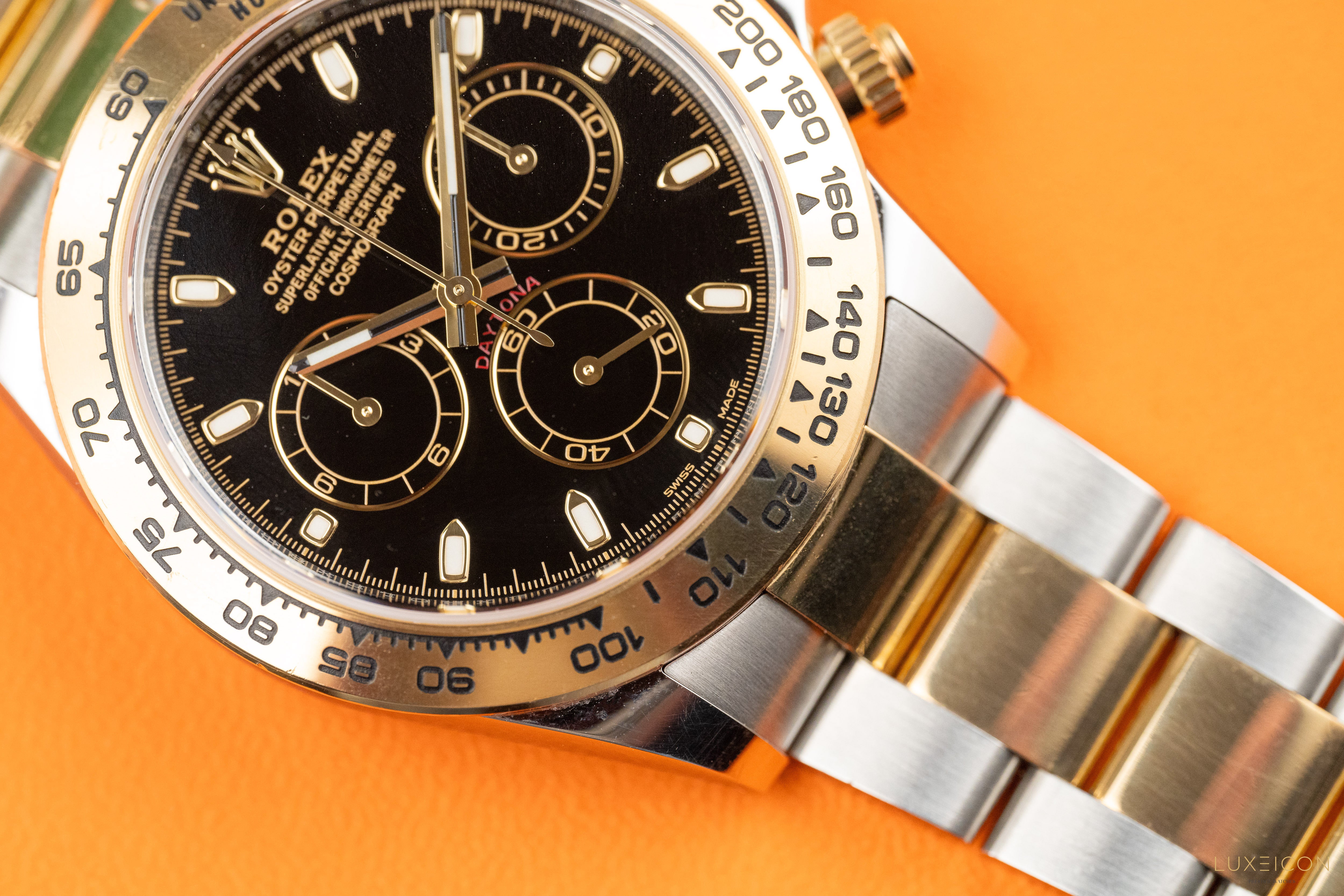 Rolex Daytona 116503 40mm Stainless Steel and Yellow Gold with Black Dial