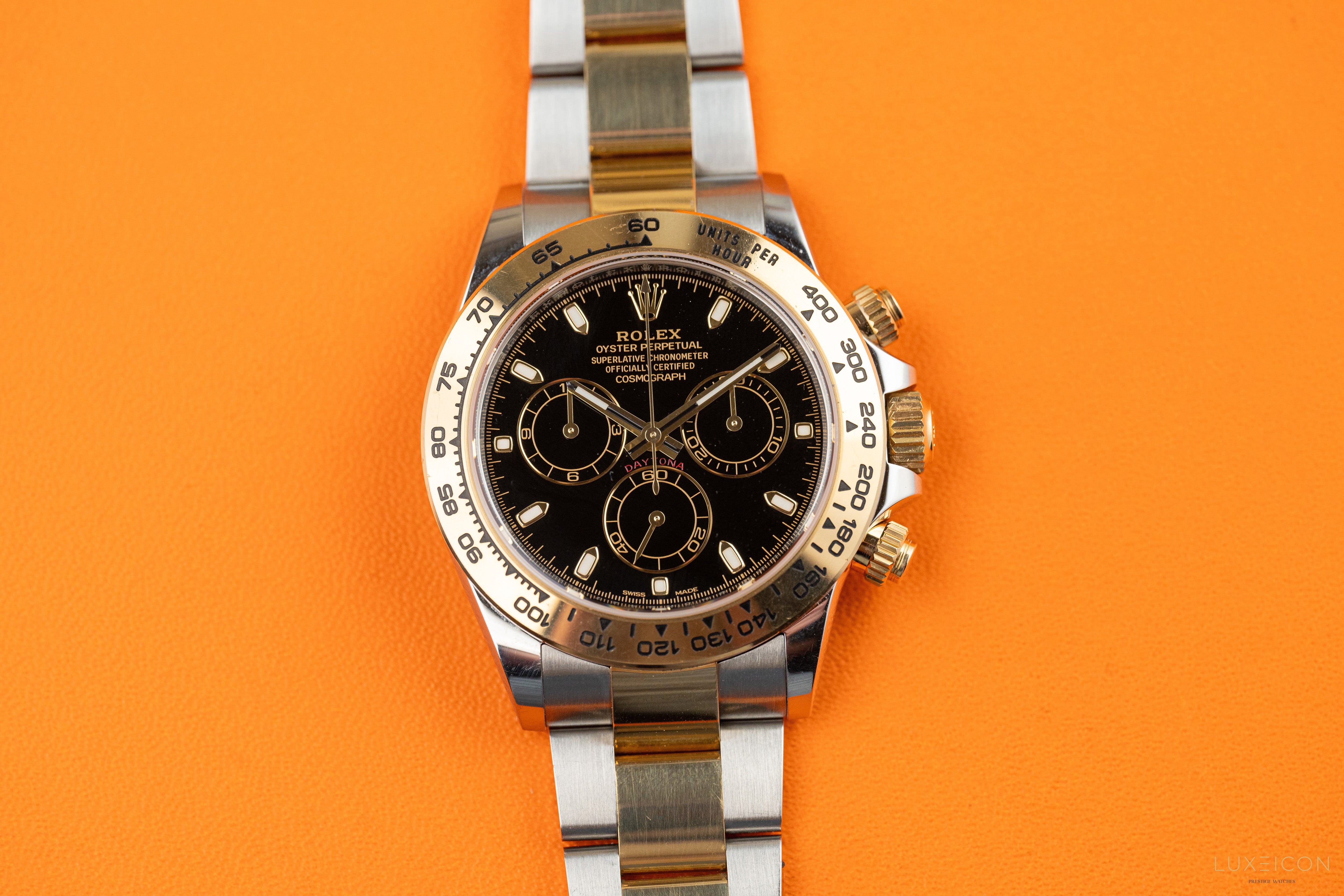 Rolex Daytona 116503 40mm Stainless Steel and Yellow Gold with Black Dial